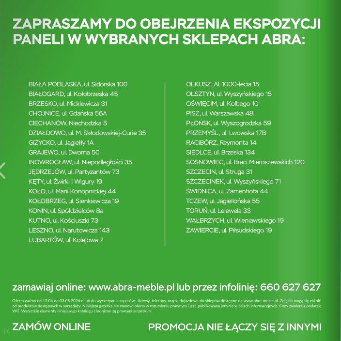 Gazetka Abra Meble 20.04.2026 - 03.05.2026
