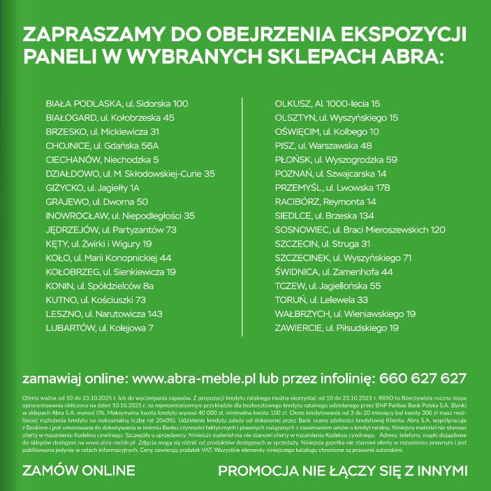 Gazetka Abra Meble 10.10.2025 - 23.10.2025