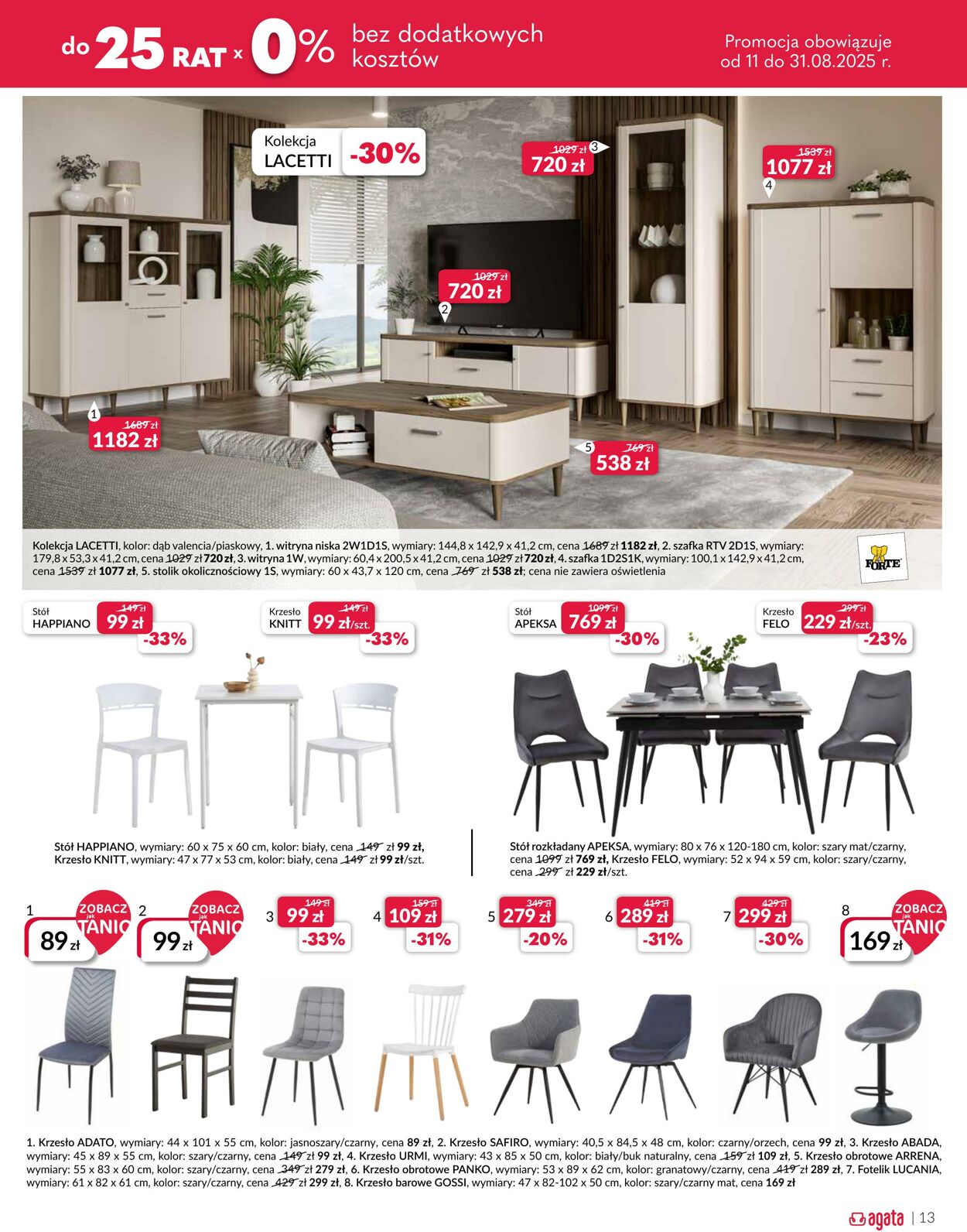 Gazetka Agata Meble 11.08.2025 - 31.08.2025
