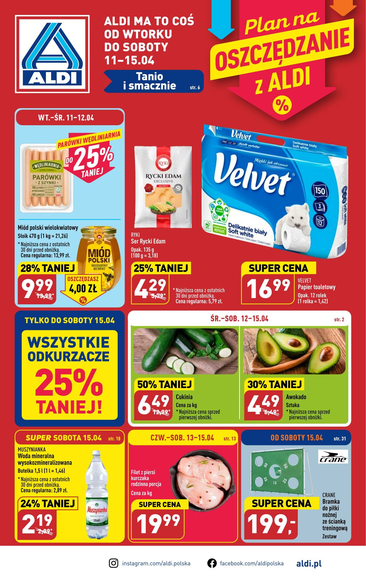 Aldi Gazetka Promocyjna Ważna od 11.04 do 15.04 Strona nr 1