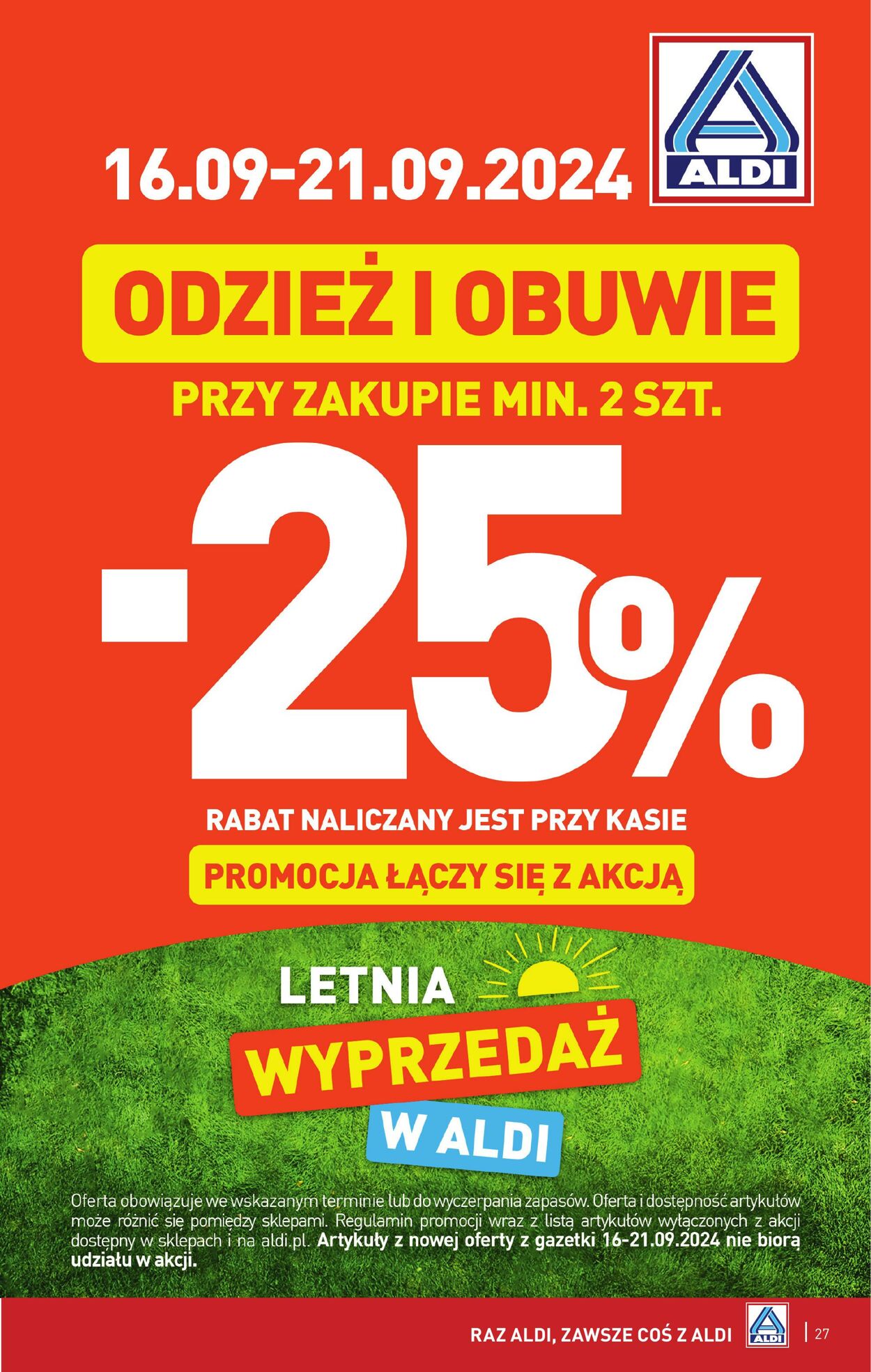 Gazetka Aldi 16.09.2024 - 21.09.2024