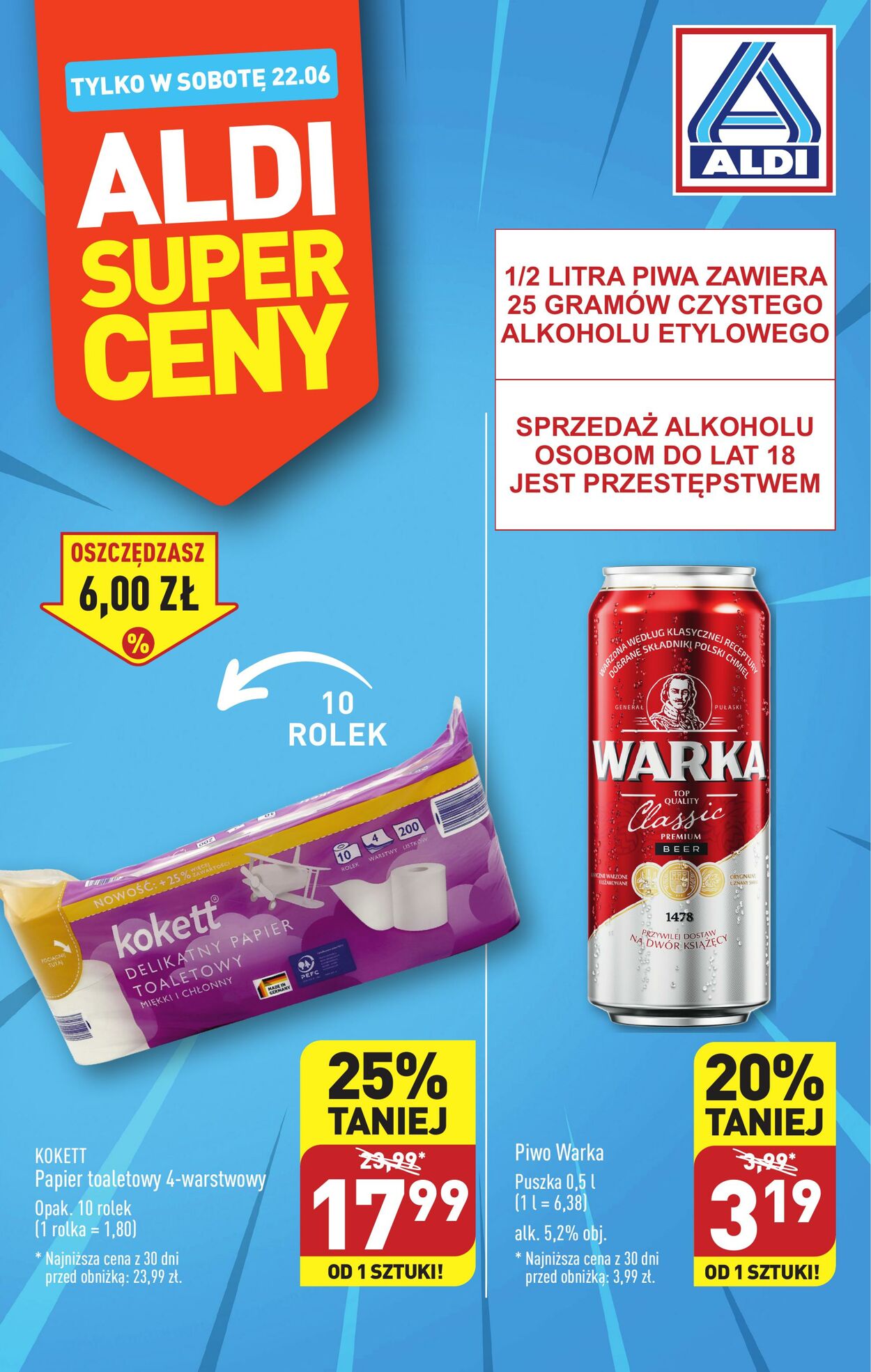 Gazetka Aldi 22.06.2024 - 22.06.2024