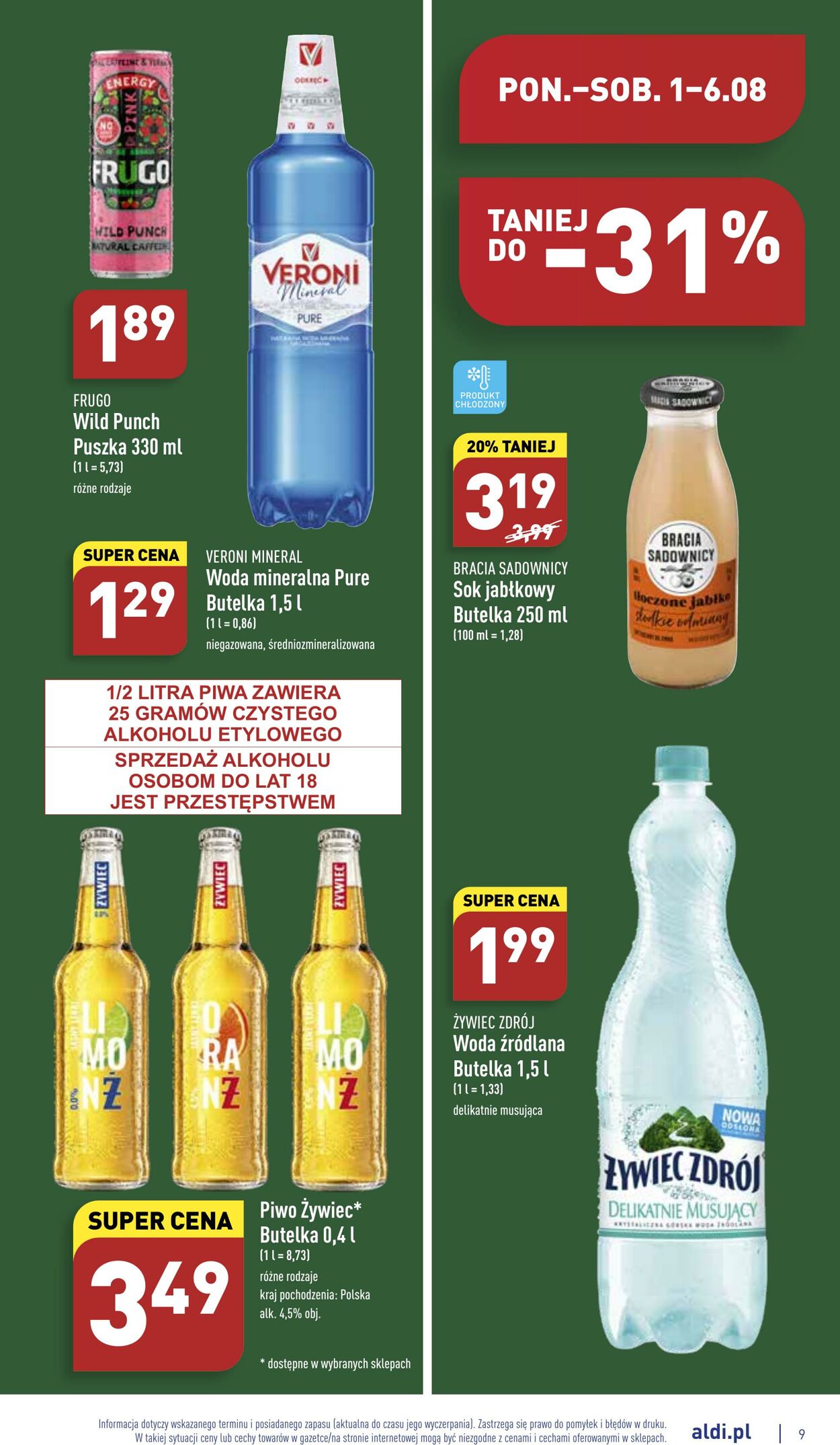 Gazetka Aldi 01.08.2022 - 06.08.2022