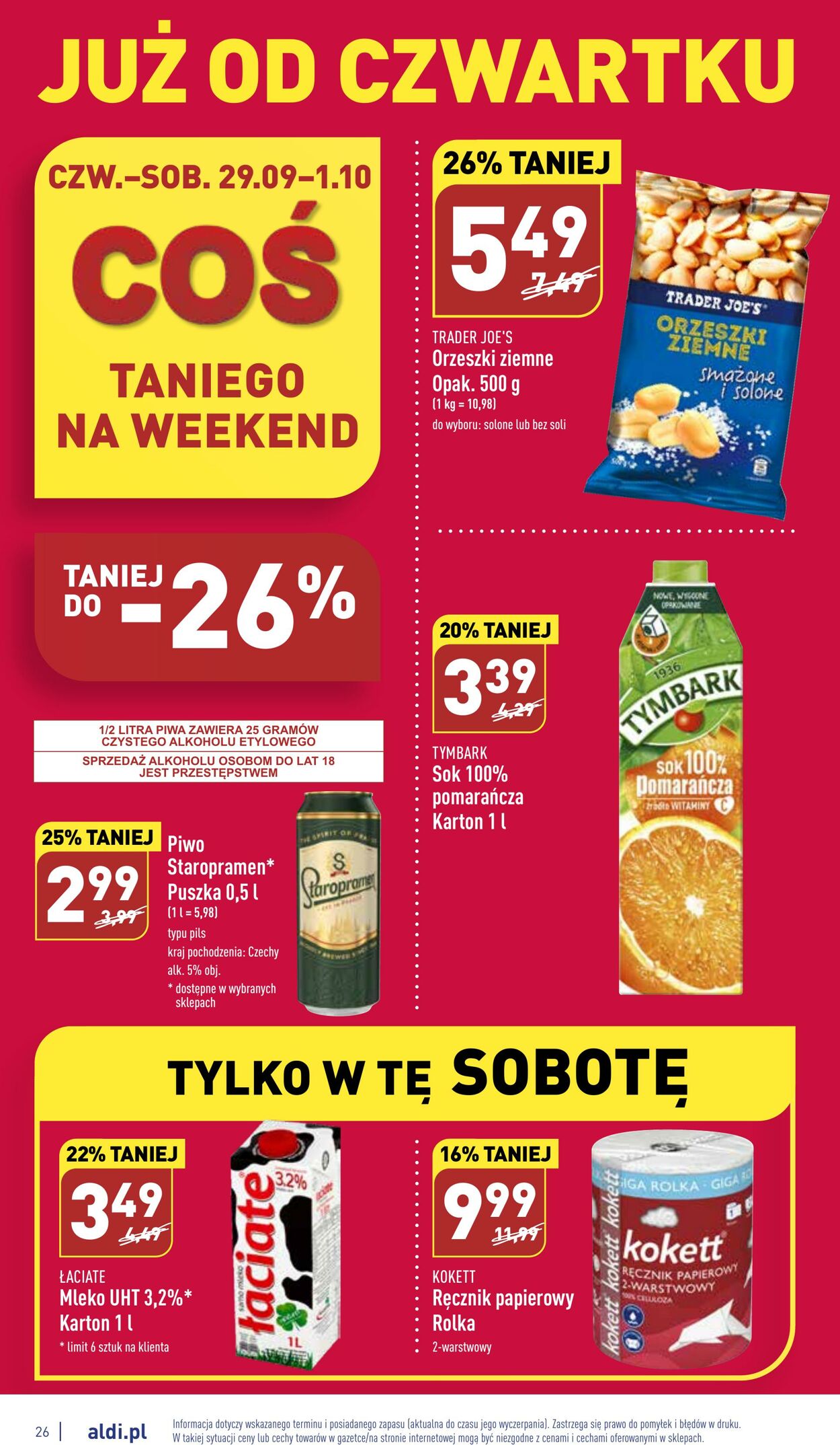 Gazetka Aldi 26.09.2022 - 01.10.2022