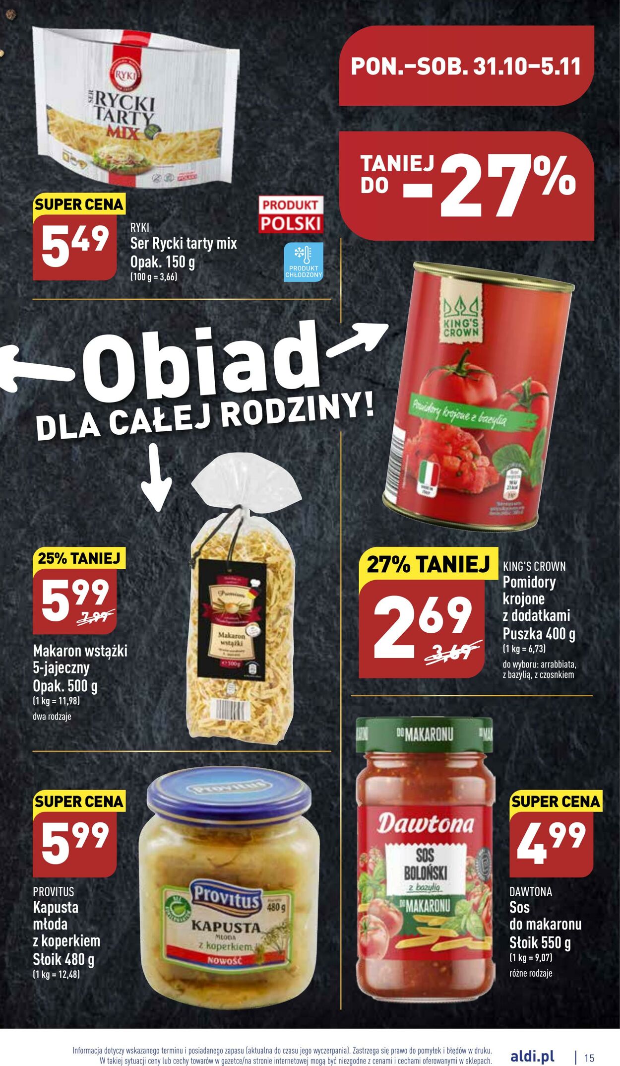 Gazetka Aldi 31.10.2022 - 05.11.2022