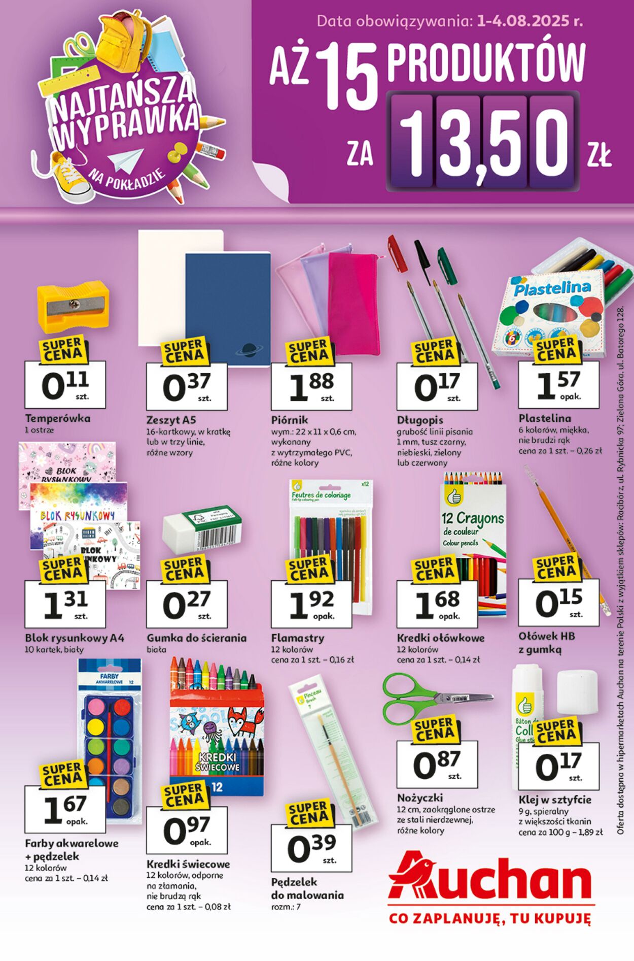Gazetka Auchan 01.08.2025 - 04.08.2025
