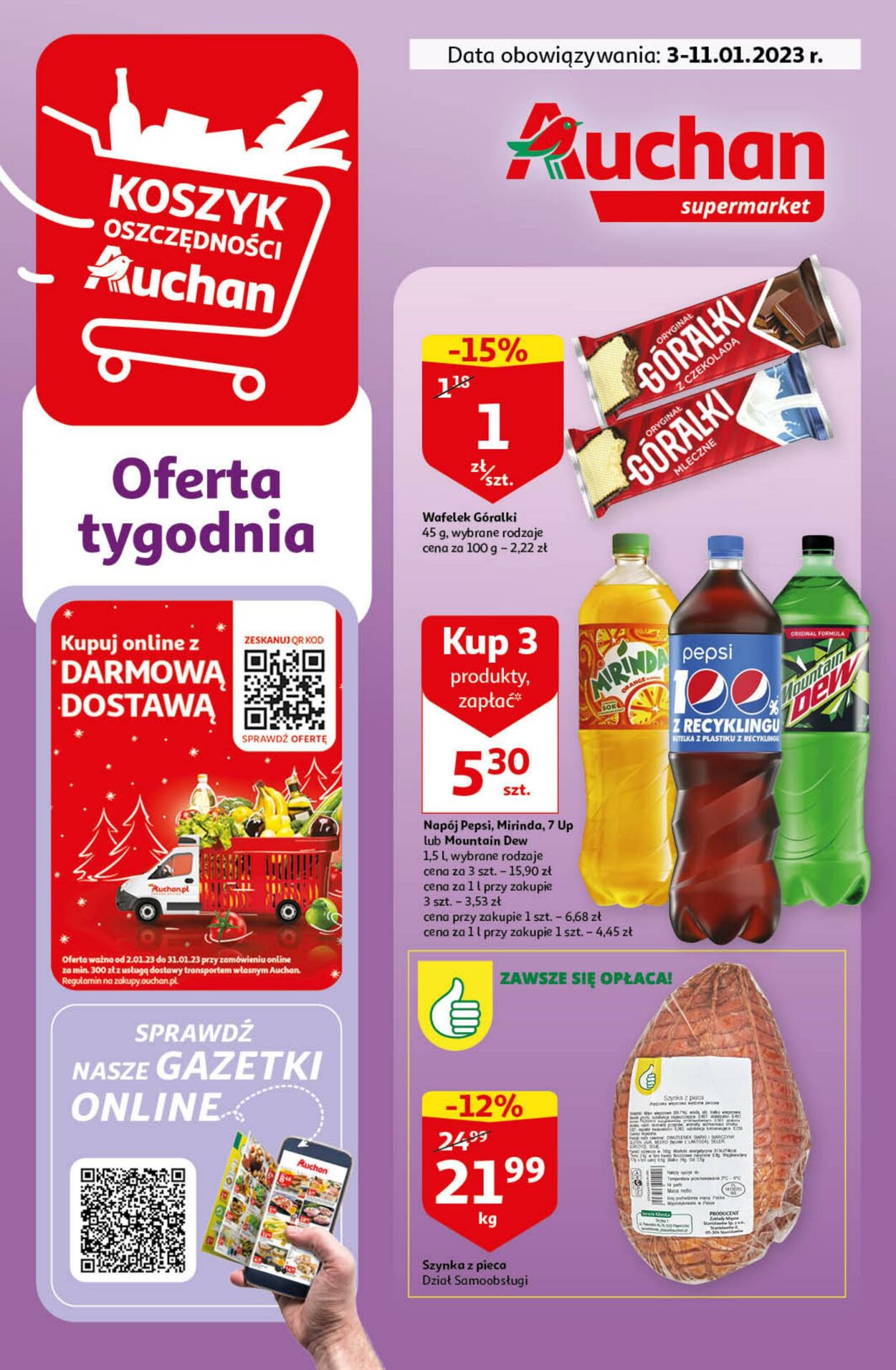 Gazetka Auchan 03.01.2023 - 11.01.2023