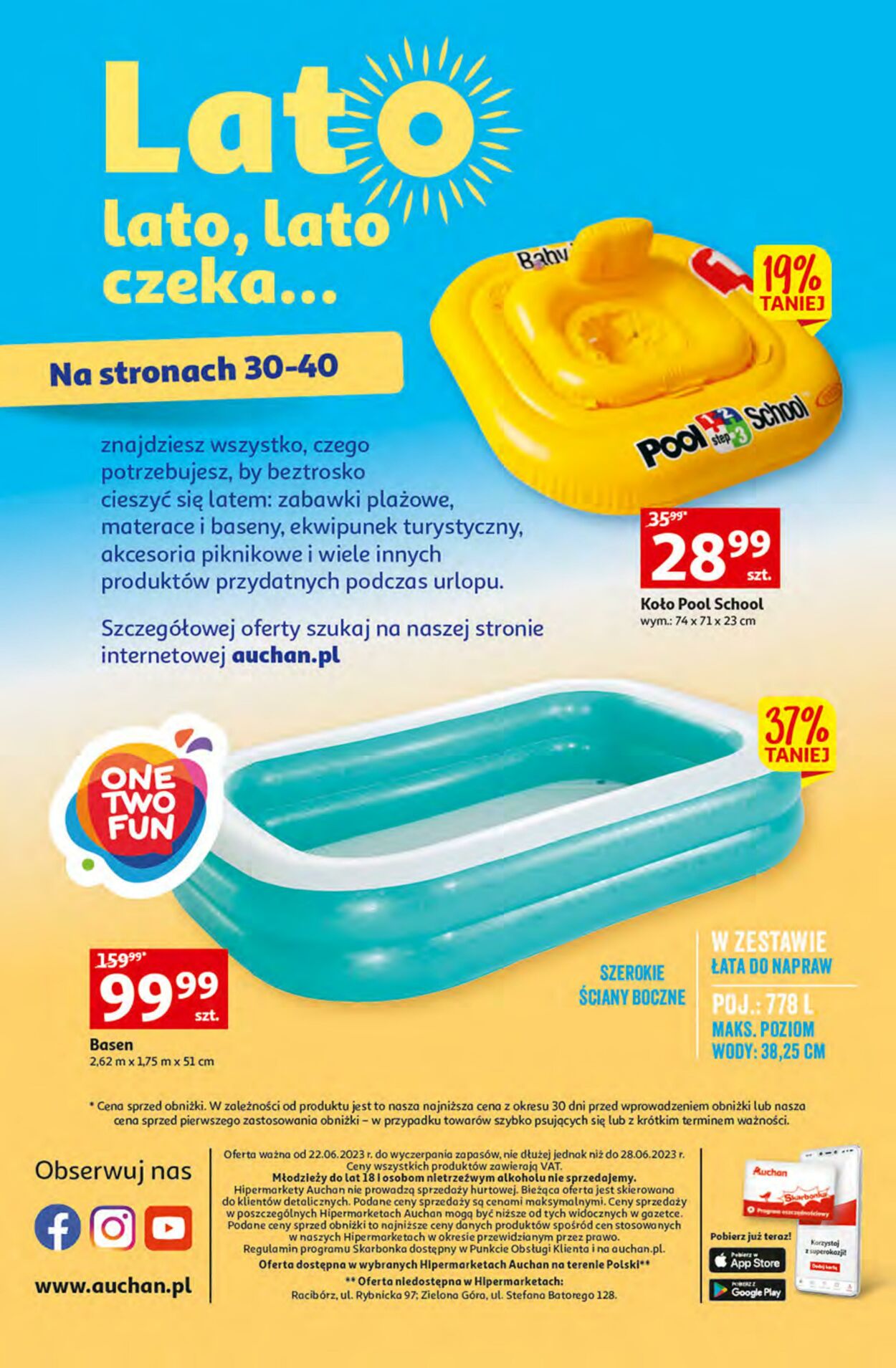 Gazetka Auchan 22.06.2023 - 28.06.2023