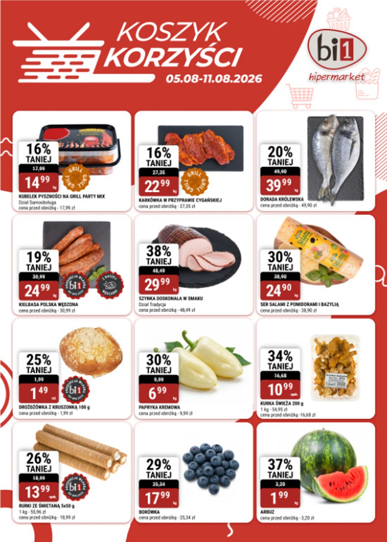 Gazetka Bi1 11.08.2026 - 08.09.2026