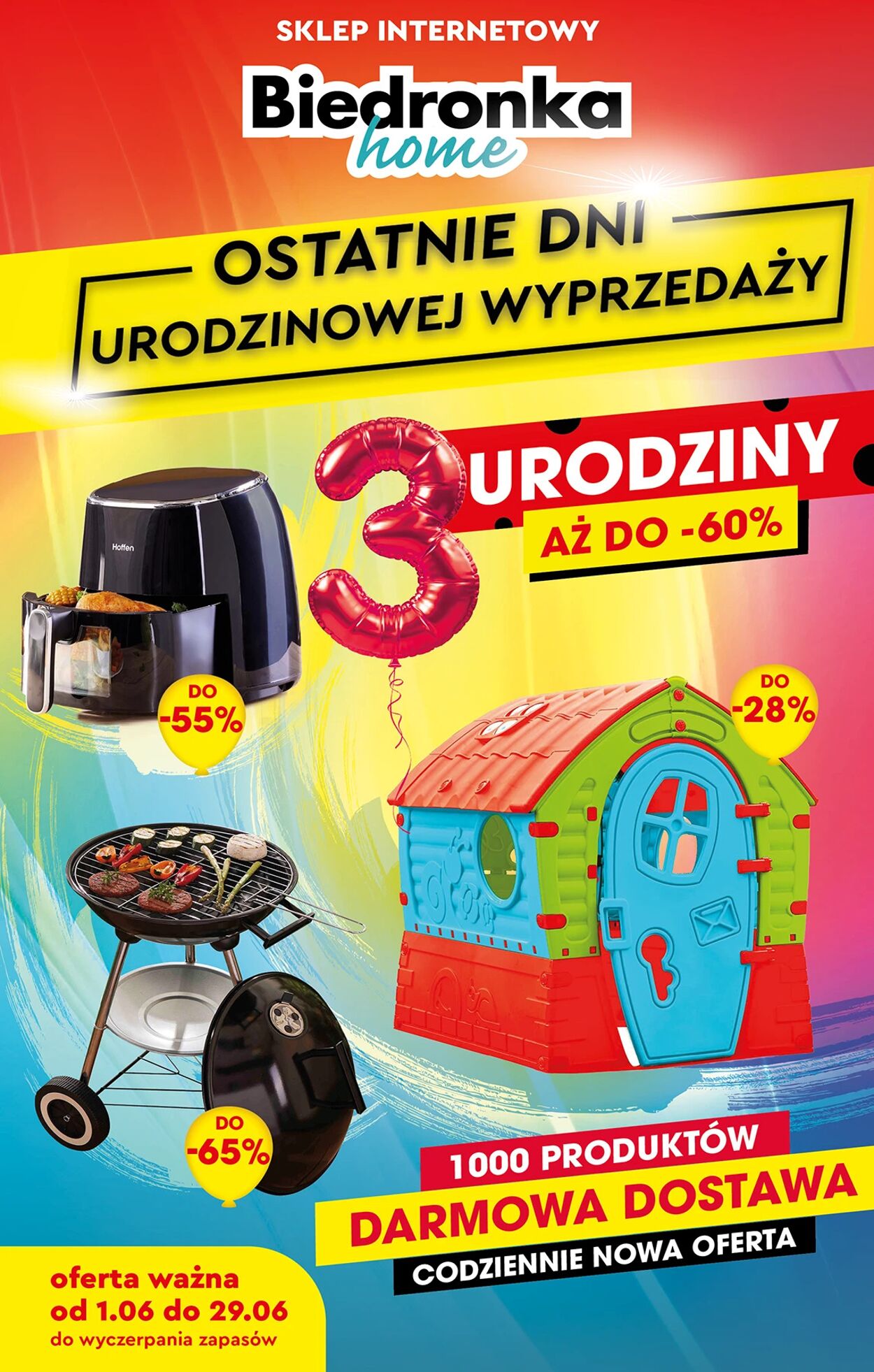 Gazetka Biedronka - Biedronka Home 01.06 - Gazetka - Biedronka.pl 1 cze, 2025 - 29 cze, 2025