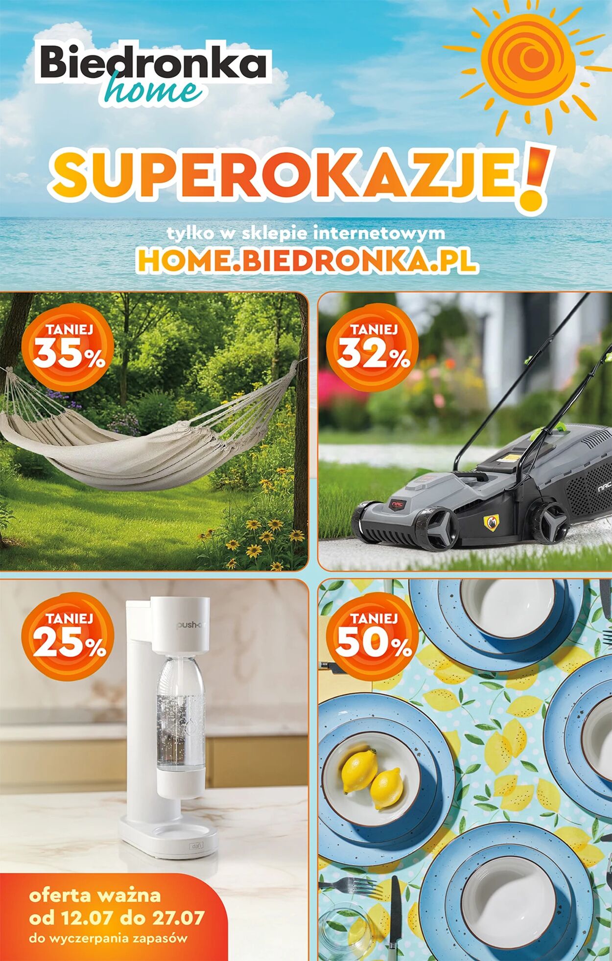 Gazetka Biedronka - Biedronka Home 12.07 - Gazetka - Biedronka.pl 12 lip, 2025 - 27 lip, 2025