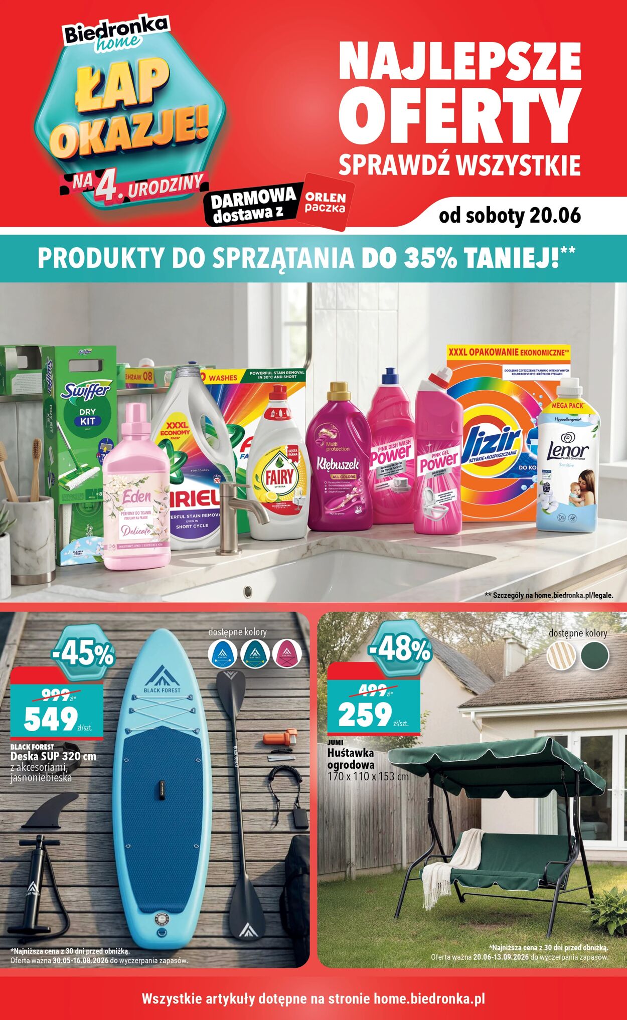 Gazetka Biedronka - Biedronka Home - oferta od 20.06 - Gazetka - Biedronka.pl 20 cze, 2026 - 27 cze, 2026