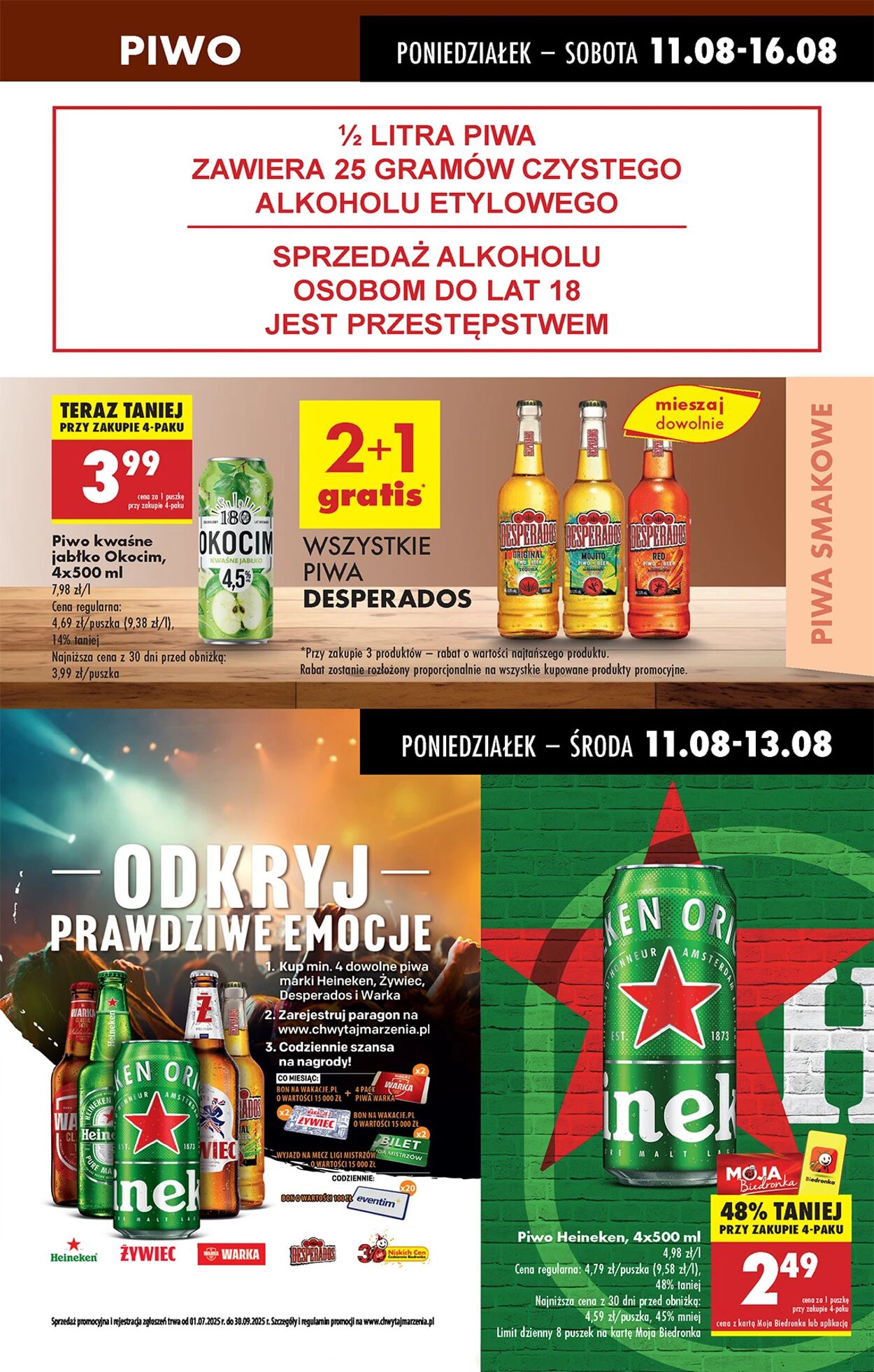 Gazetka Biedronka 11.08.2025 - 18.08.2025