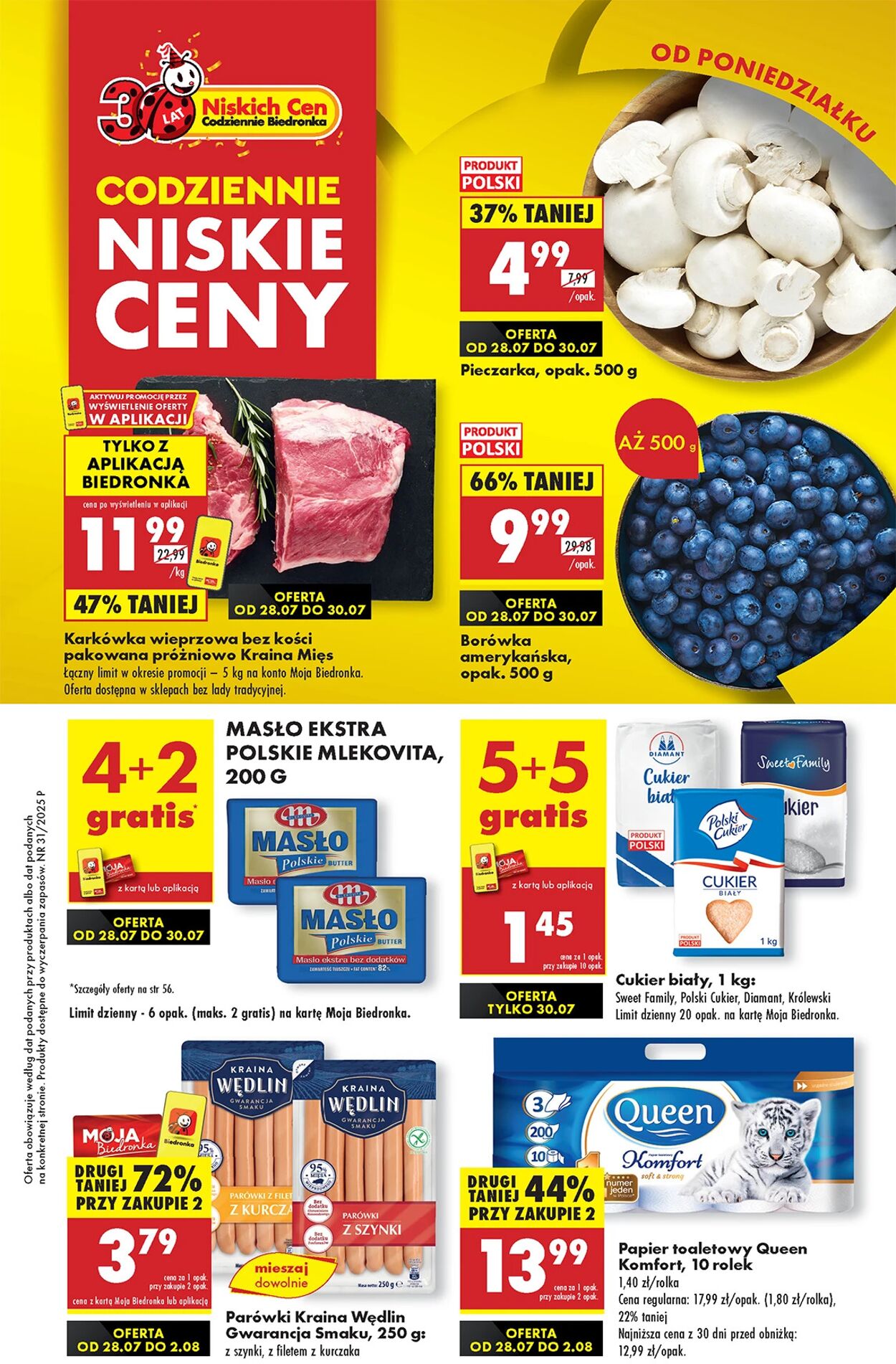 Gazetka Biedronka - Biedronki niskie ceny P oferta od 28.07 - Gazetka - Biedronka.pl 28 lip, 2025 - 4 sie, 2025