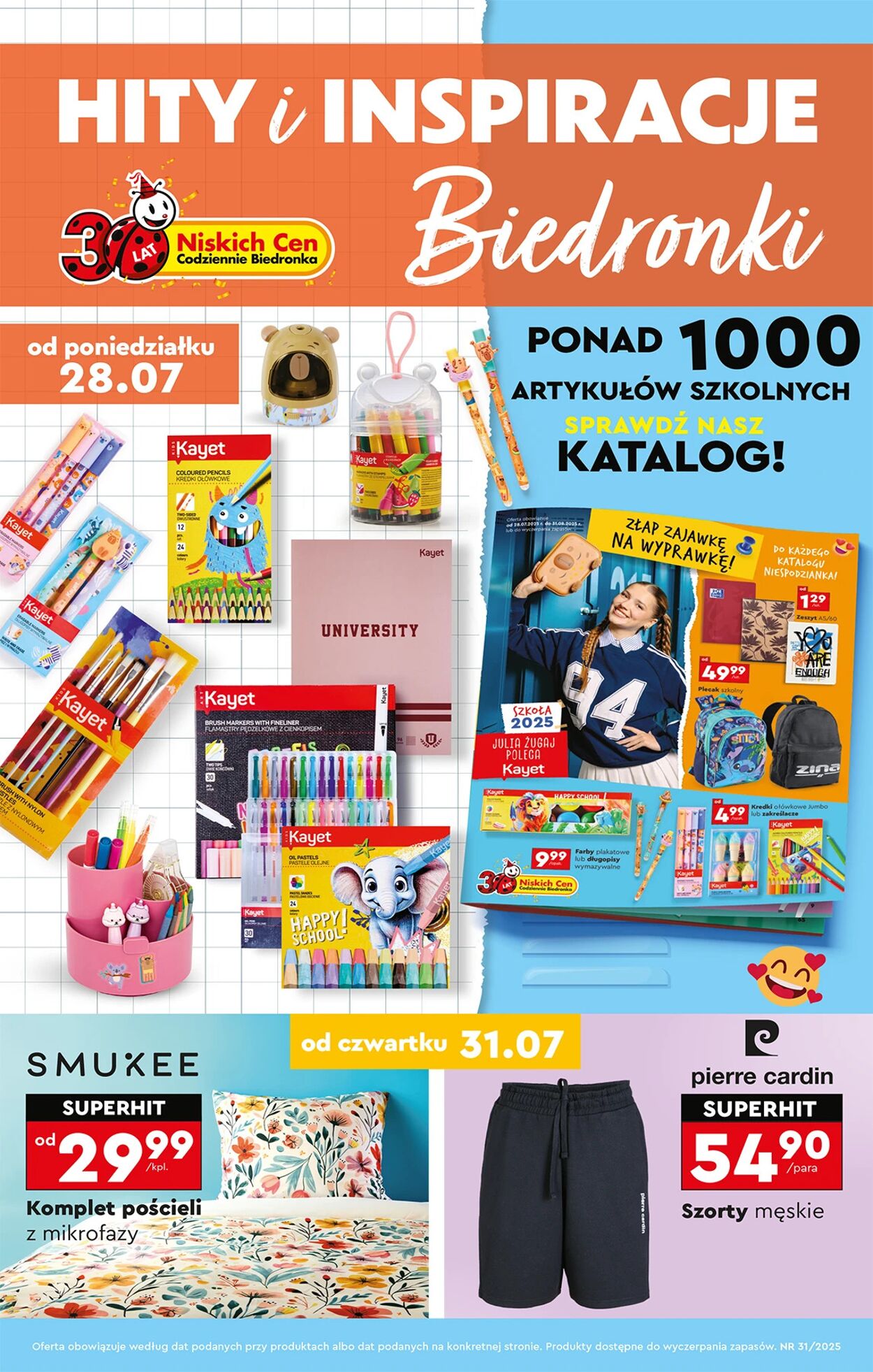 Gazetka Biedronka - Hity i inspiracje - 28.07 - Gazetka - Biedronka.pl 28 lip, 2025 - 4 sie, 2025