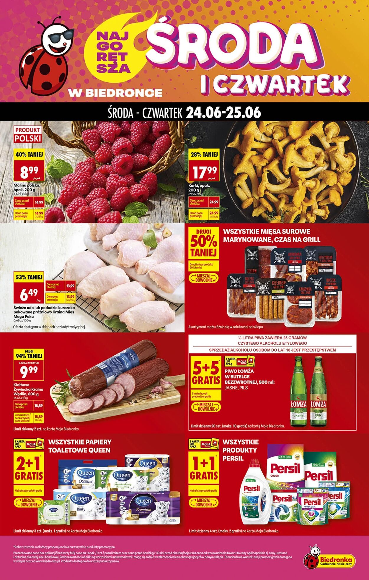 Gazetka Biedronka - Najgorętsza środa i czwartek - oferta od 24.06 - Gazetka - Biedronka.pl 24 cze, 2026 - 1 lip, 2026