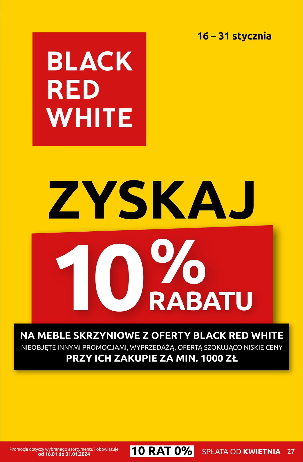 Gazetka Black Red White 15.01.2024 - 31.01.2024