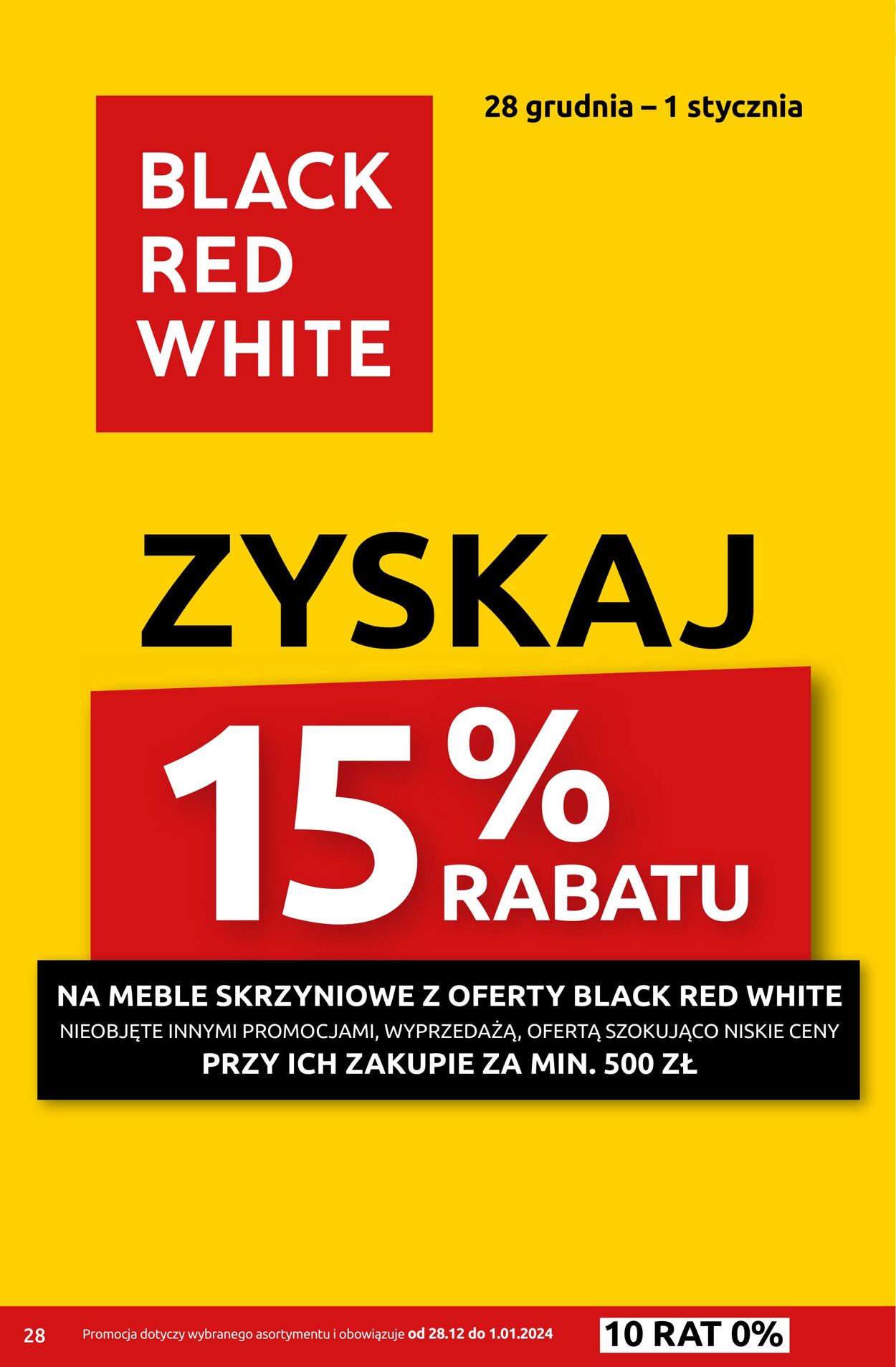 Gazetka Black Red White 27.12.2023 - 14.01.2024