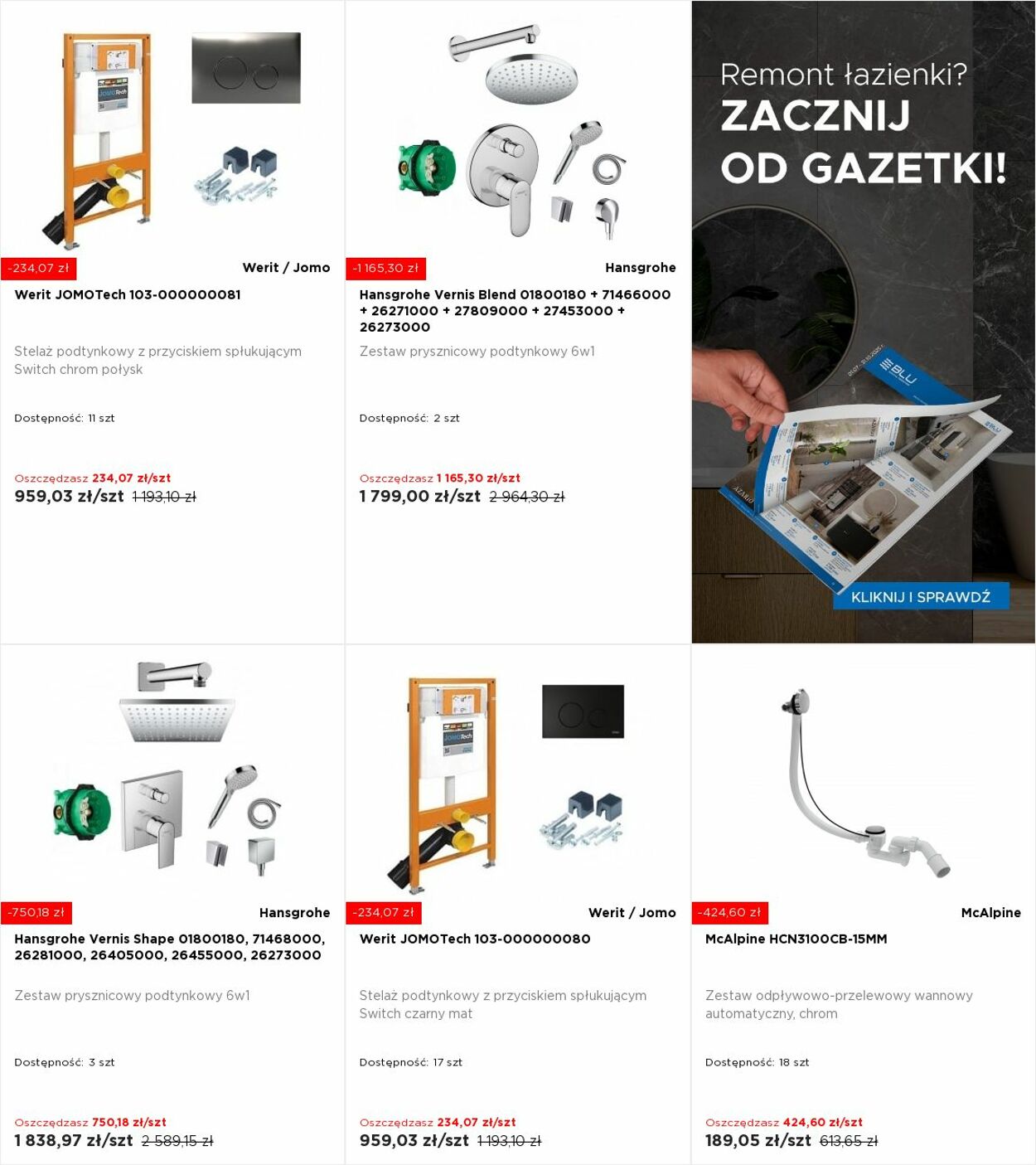 Gazetka Blu Salony Łazienek 28.07.2025 - 03.08.2025