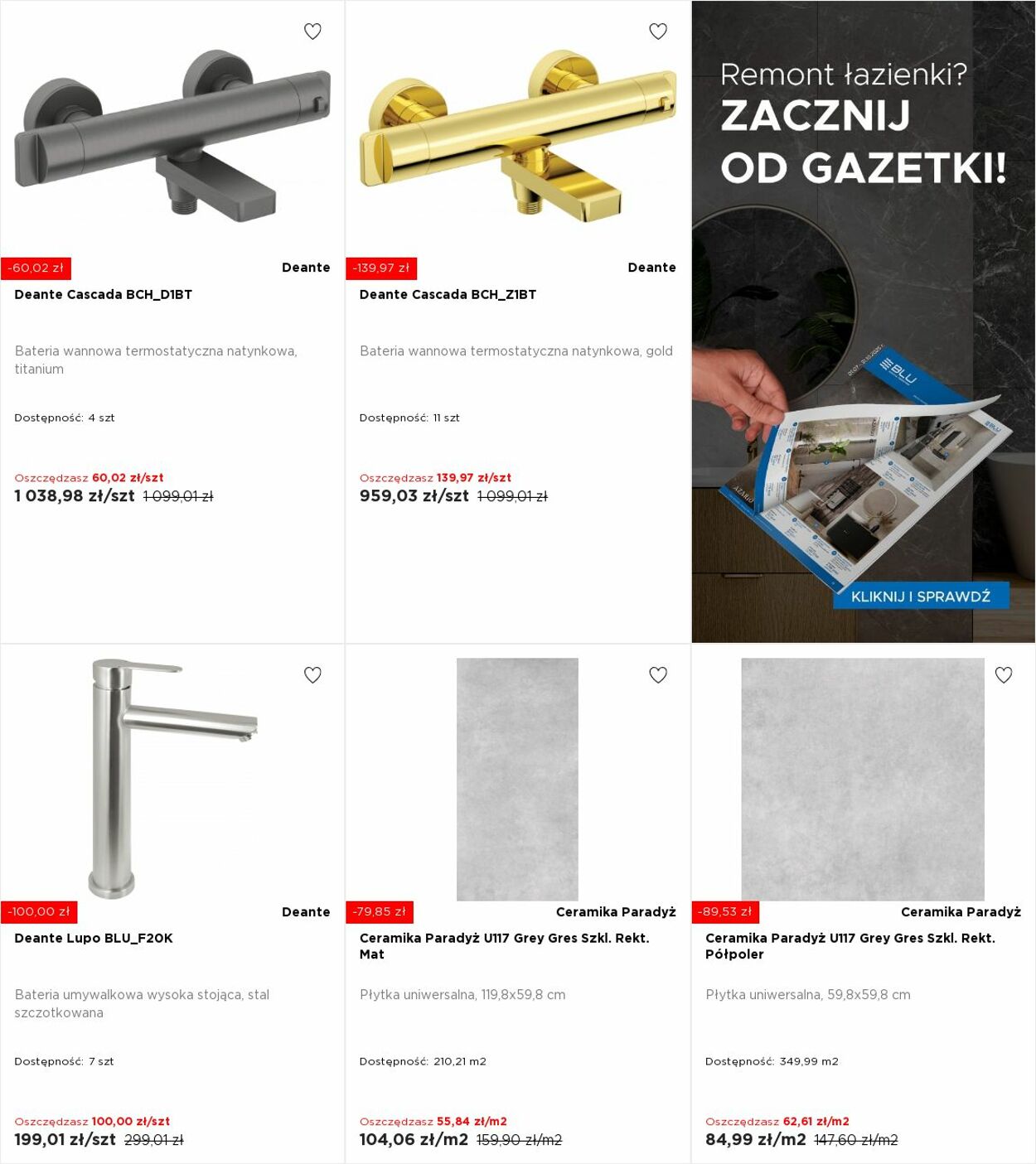 Gazetka Blu Salony Łazienek 15.09.2025 - 21.09.2025
