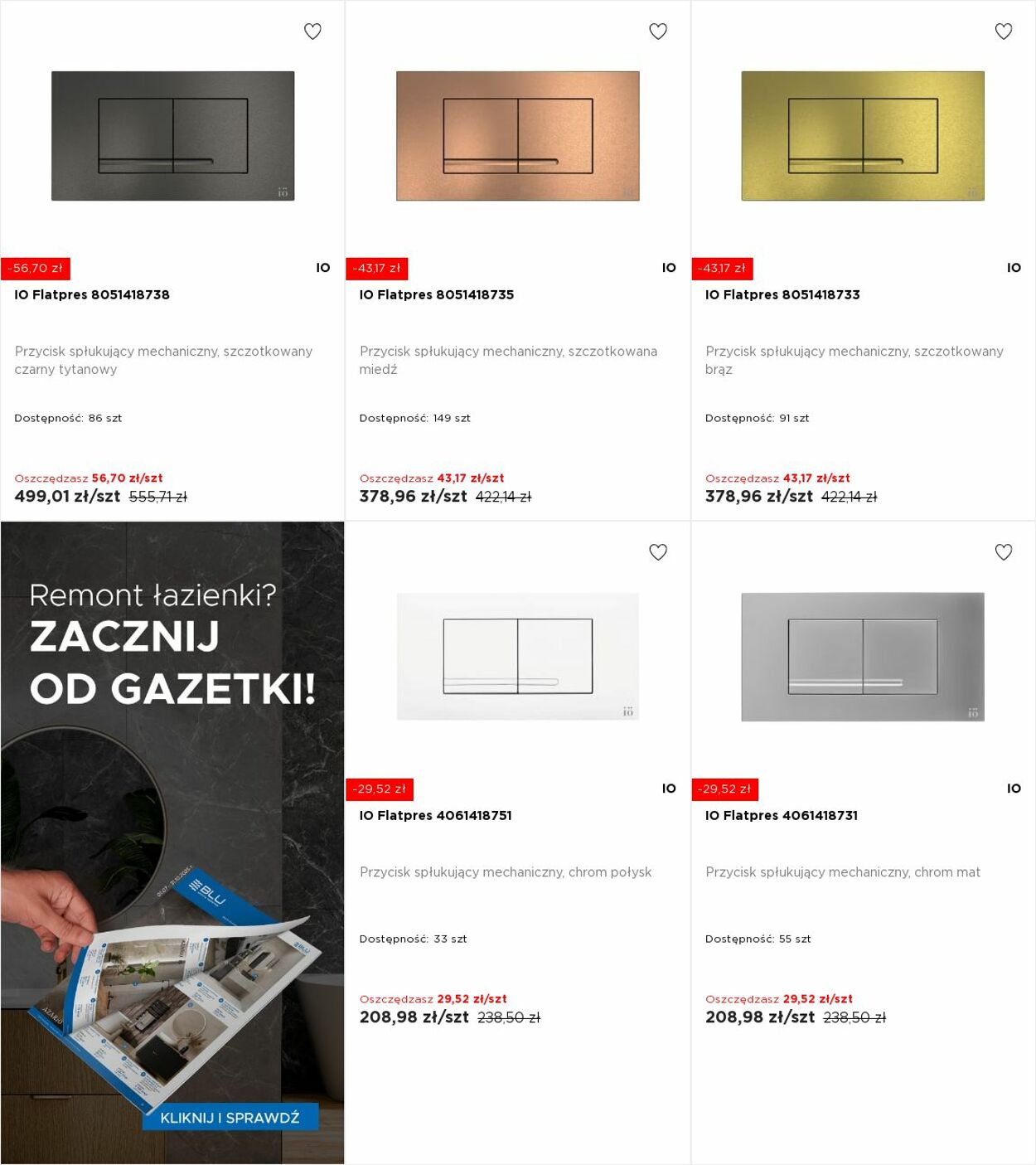 Gazetka Blu Salony Łazienek 20.10.2025 - 26.10.2025