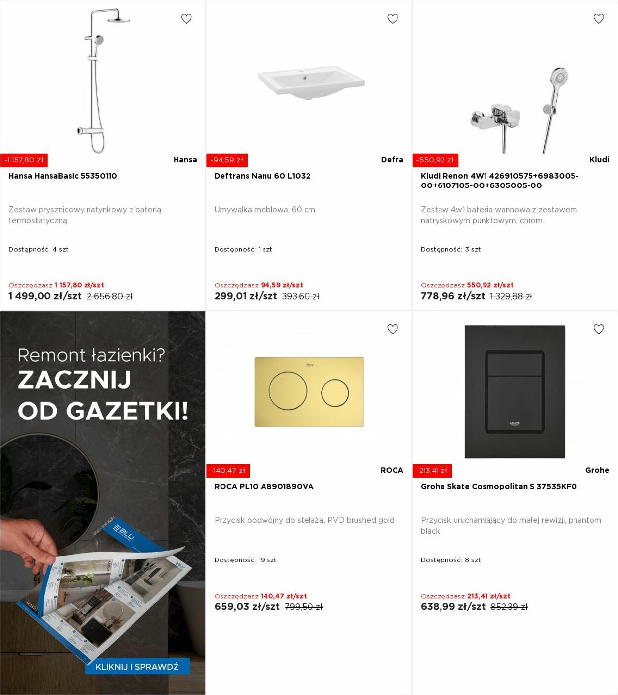 Gazetka Blu Salony Łazienek 20.10.2025 - 26.10.2025