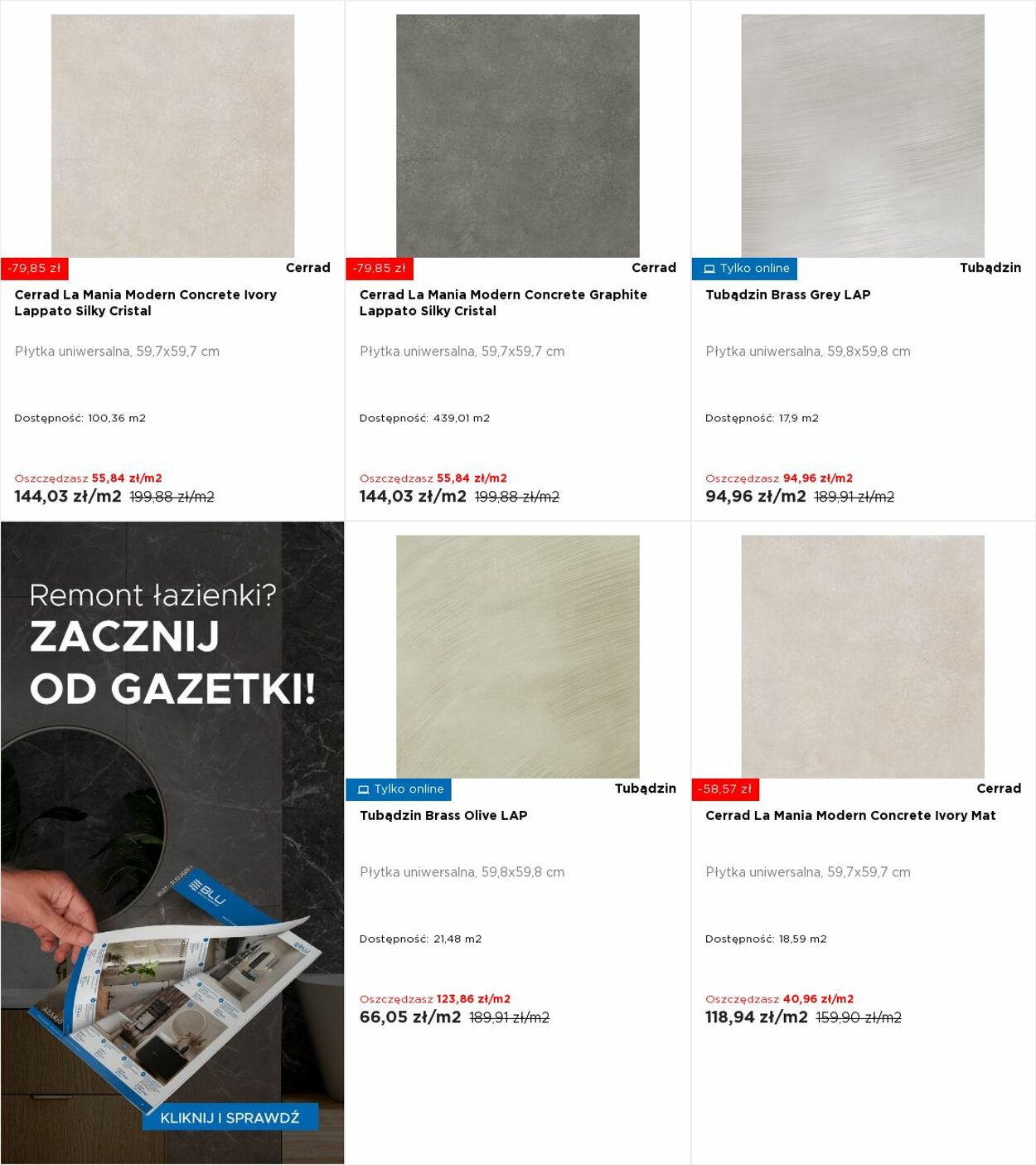 Gazetka Blu Salony Łazienek 11.08.2025 - 17.08.2025
