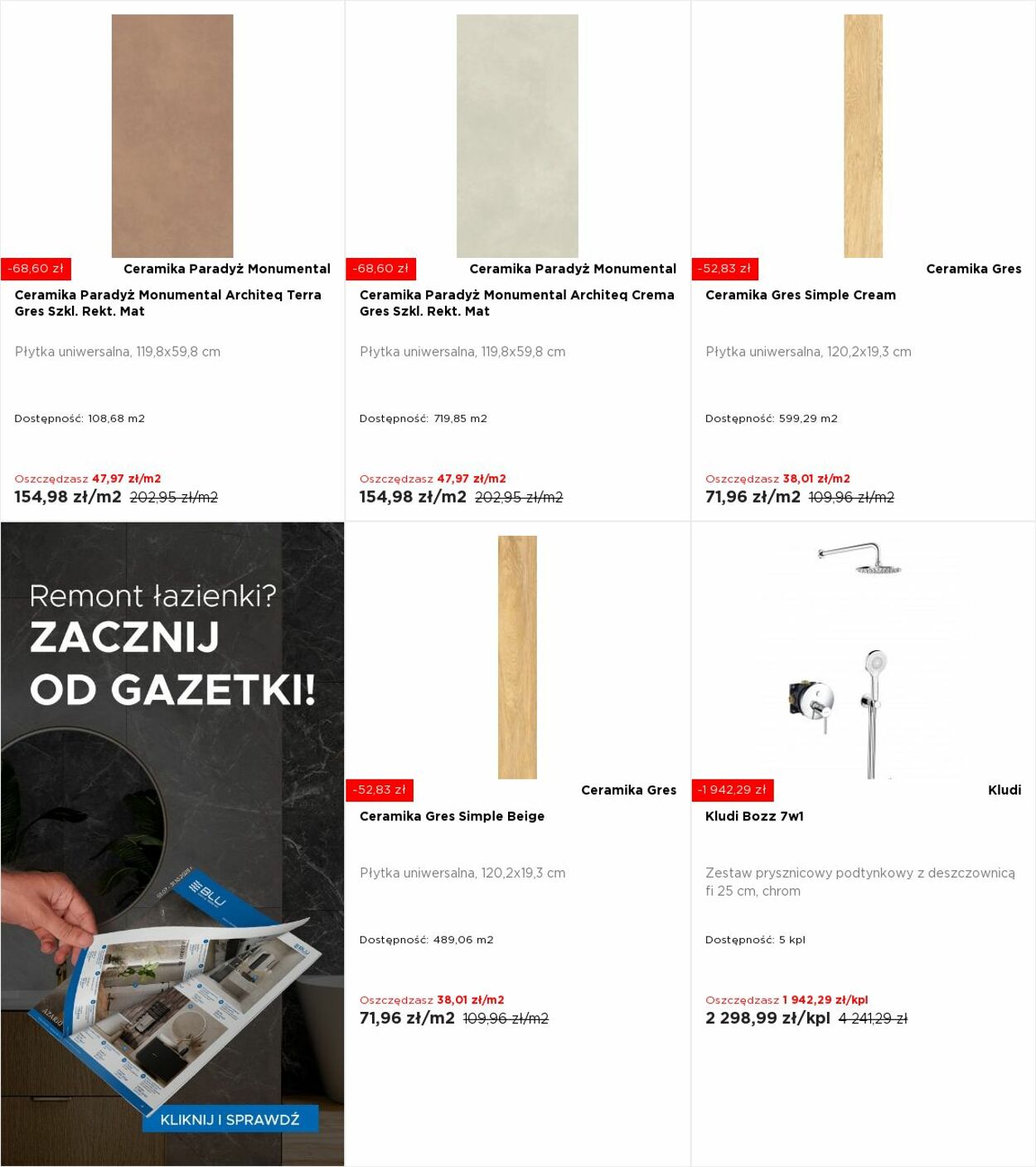 Gazetka Blu Salony Łazienek 11.08.2025 - 17.08.2025