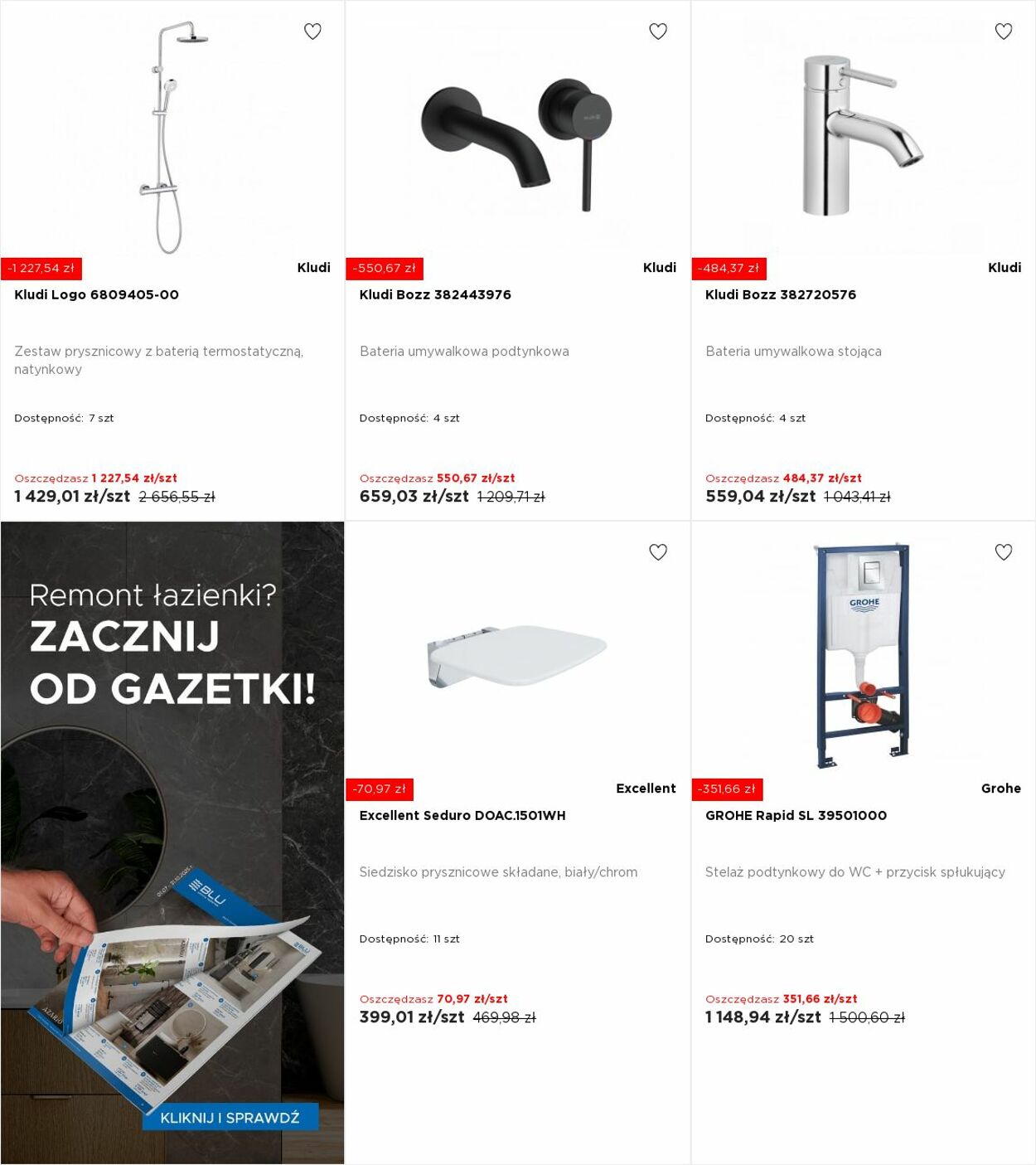 Gazetka Blu Salony Łazienek 08.09.2025 - 14.09.2025