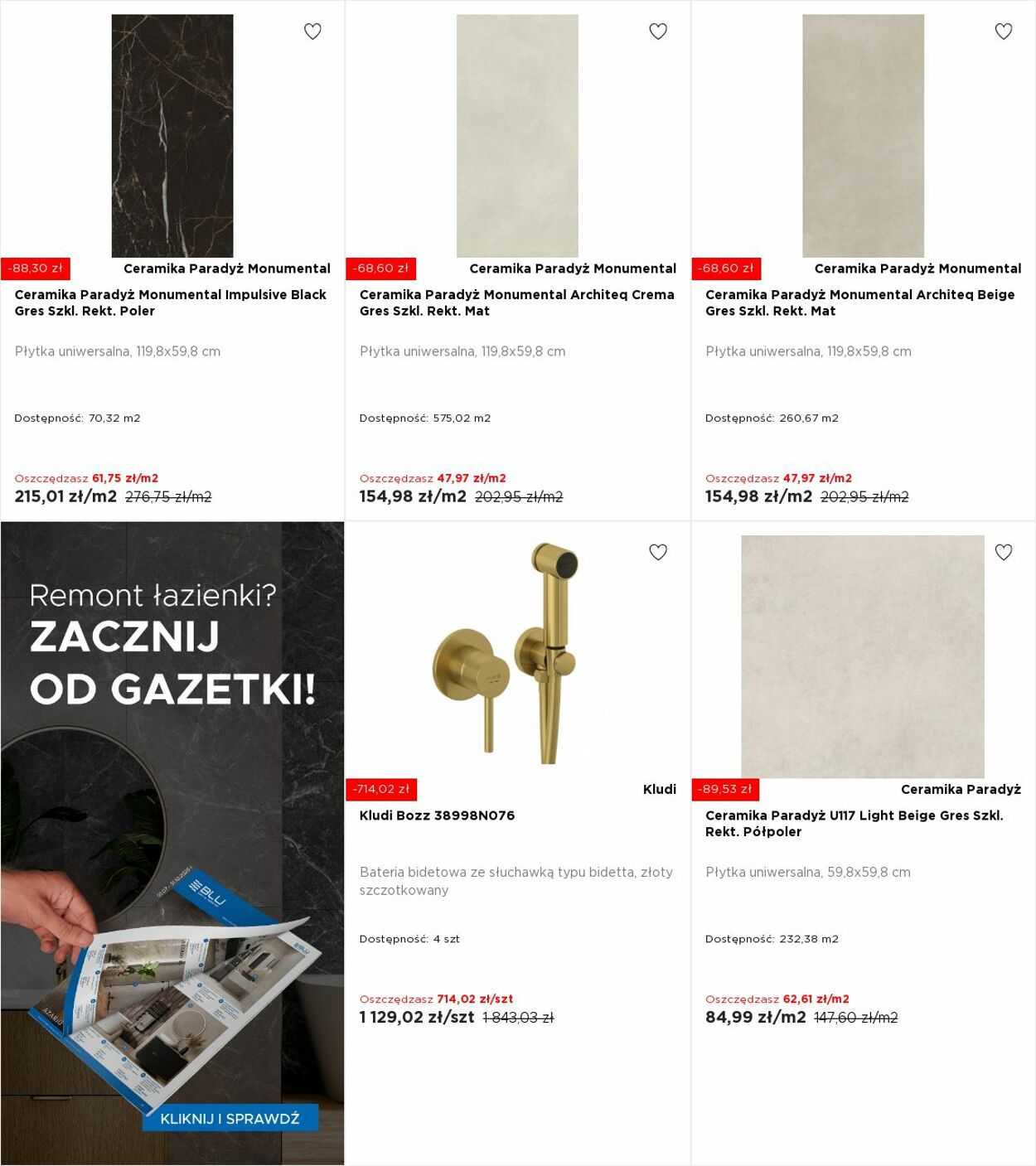 Gazetka Blu Salony Łazienek 01.09.2025 - 07.09.2025