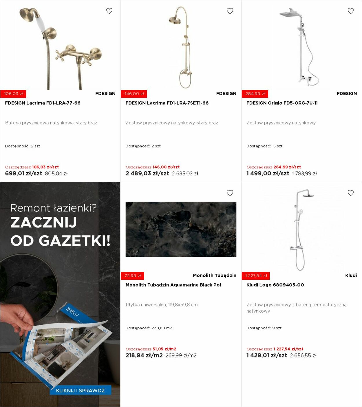Gazetka Blu Salony Łazienek 01.09.2025 - 07.09.2025