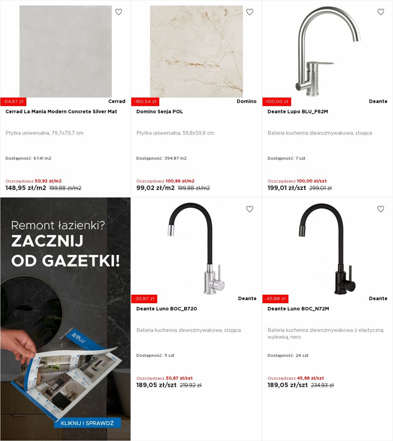 Gazetka Blu Salony Łazienek 06.10.2025 - 12.10.2025