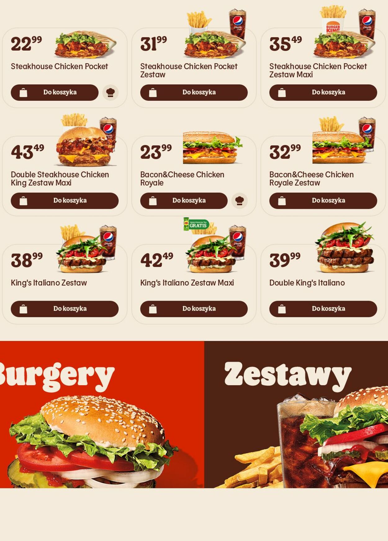 Gazetka Burger King 09.01.2023 - 18.01.2023