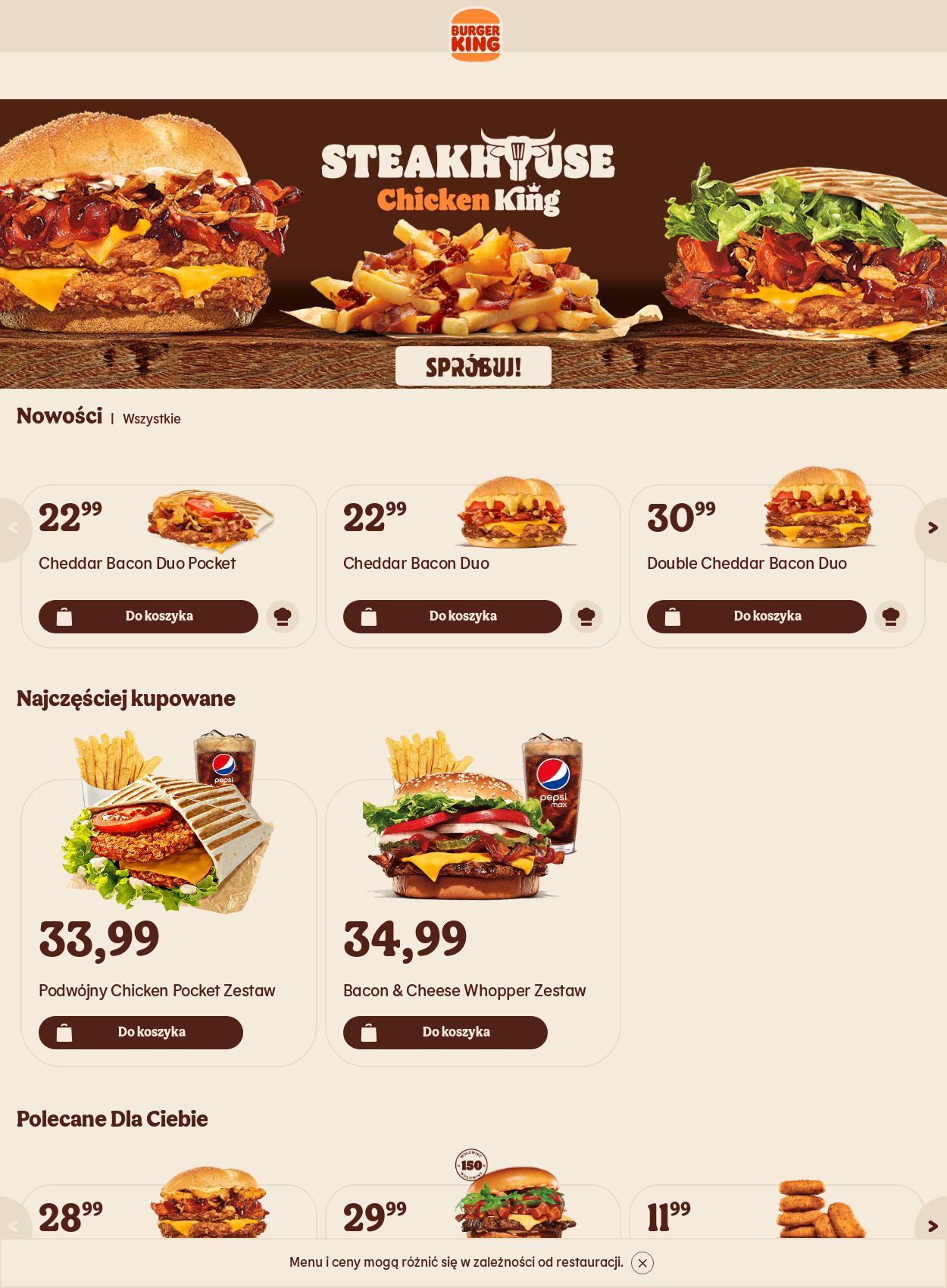 Gazetka Burger King 05.12.2022 - 14.12.2022