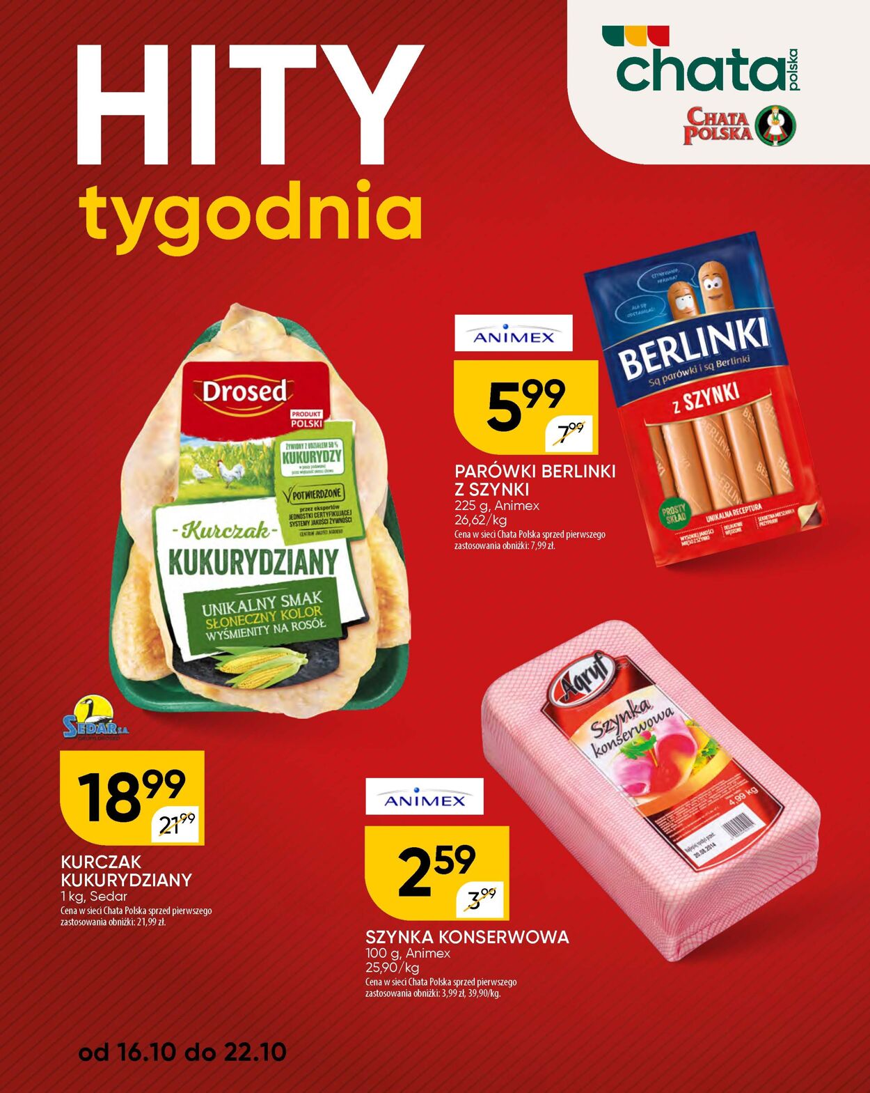 Gazetka Chata Polska 23.10.2025 - 02.11.2025