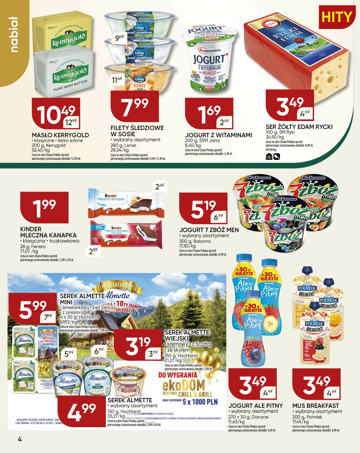 Gazetka Chata Polska 09.10.2025 - 19.10.2025