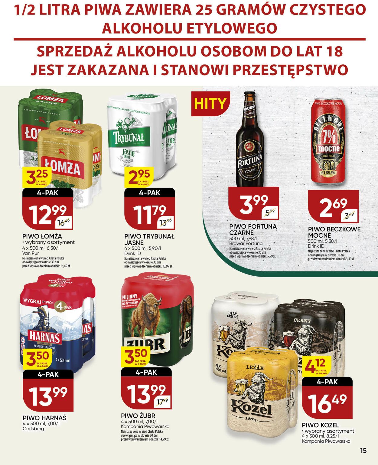 Gazetka Chata Polska 09.10.2025 - 19.10.2025