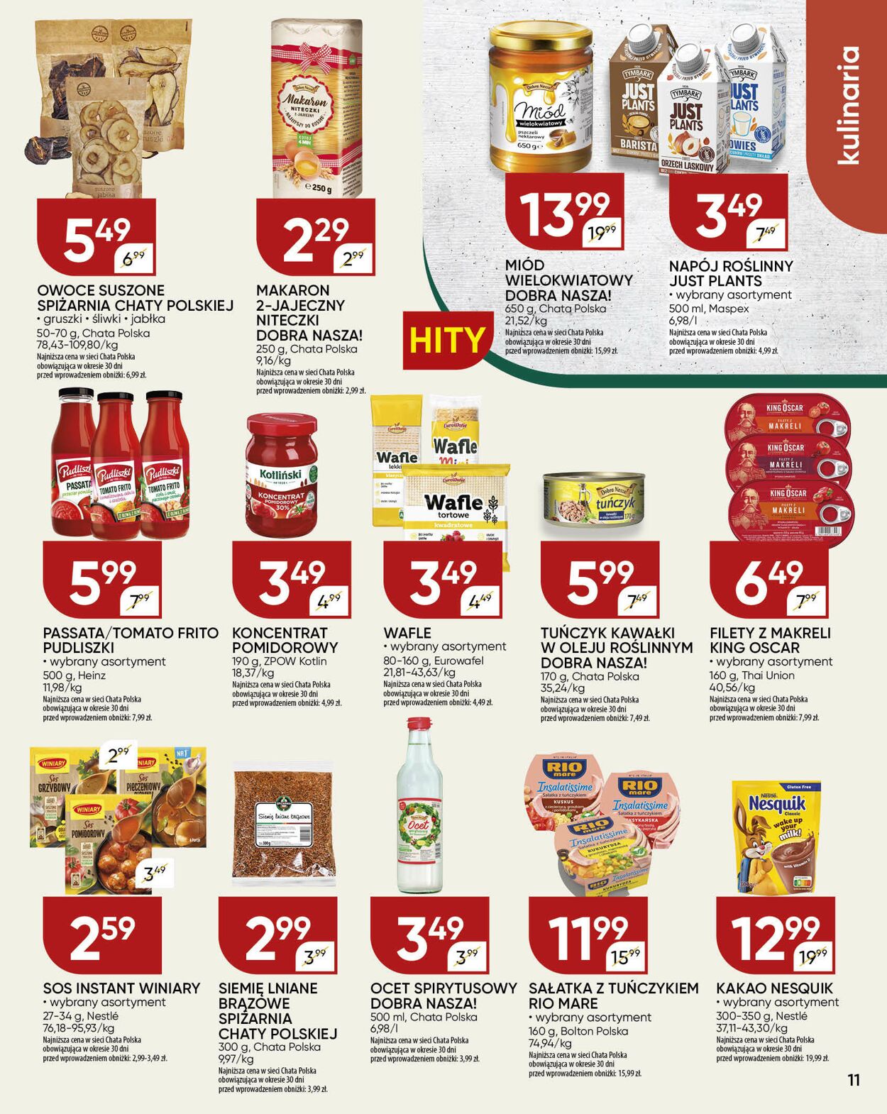 Gazetka Chata Polska 09.10.2025 - 19.10.2025