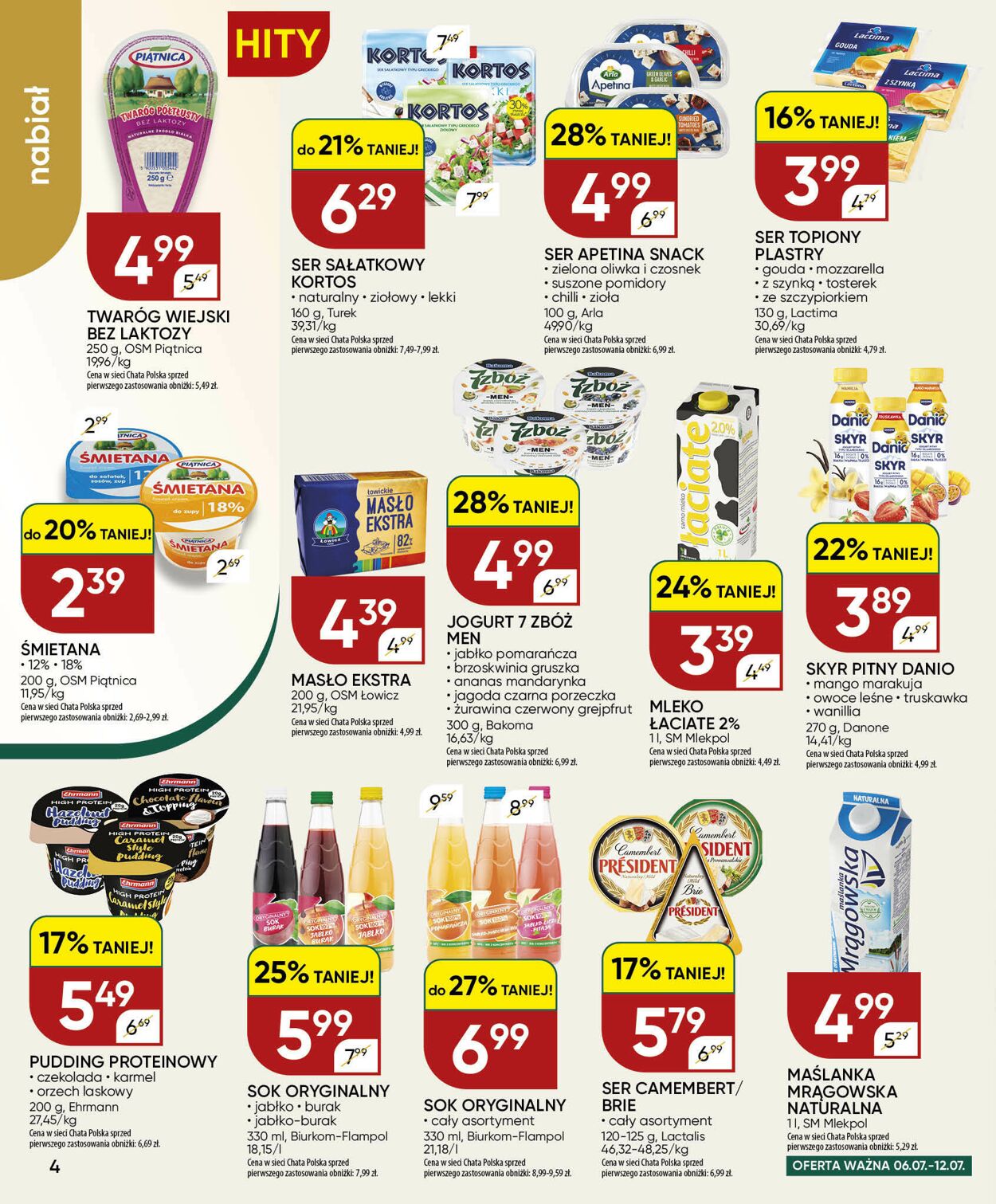 Gazetka Chata Polska 01.07.2026 - 09.07.2026