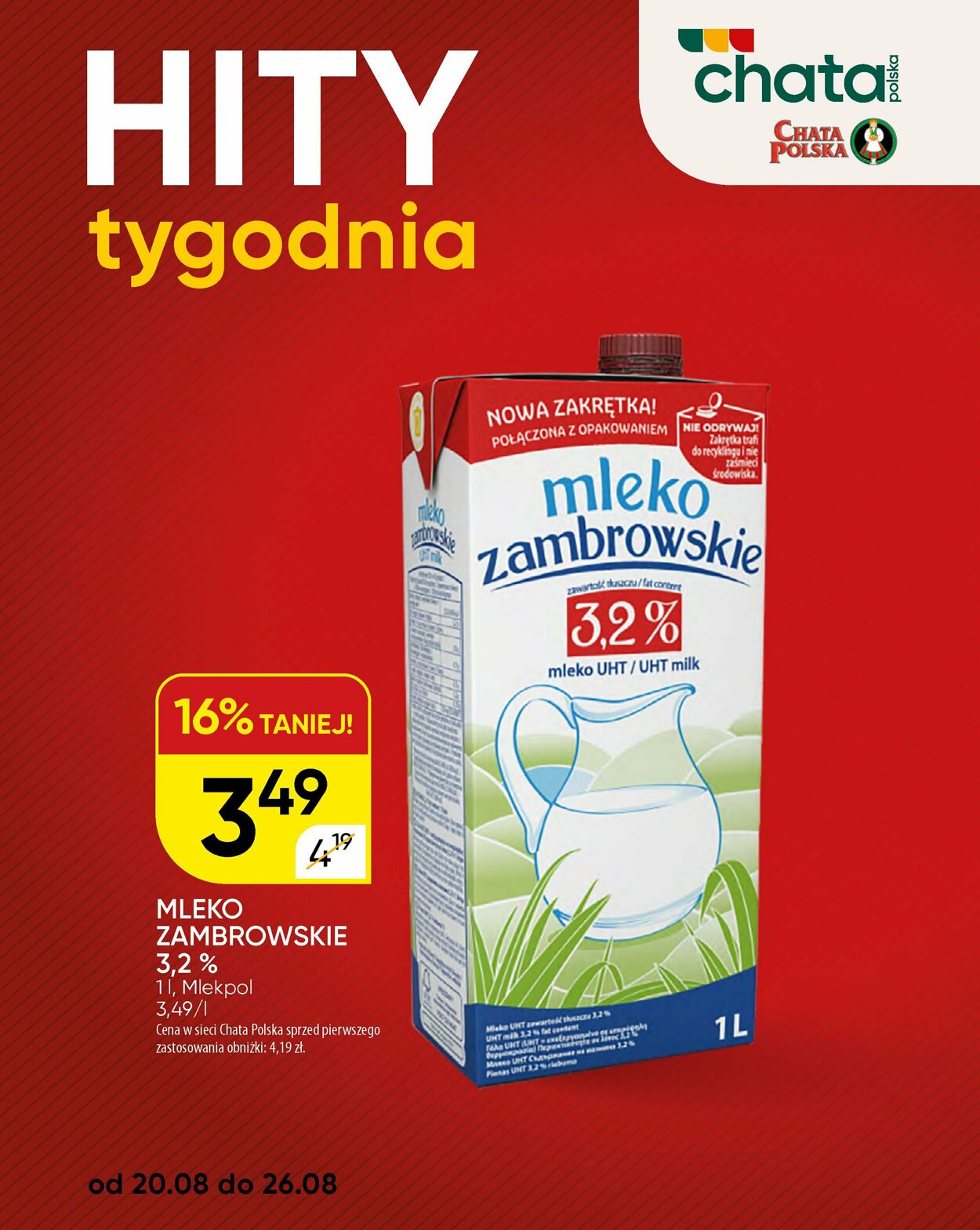 Gazetka Chata Polska 26.08.2026 - 03.09.2026