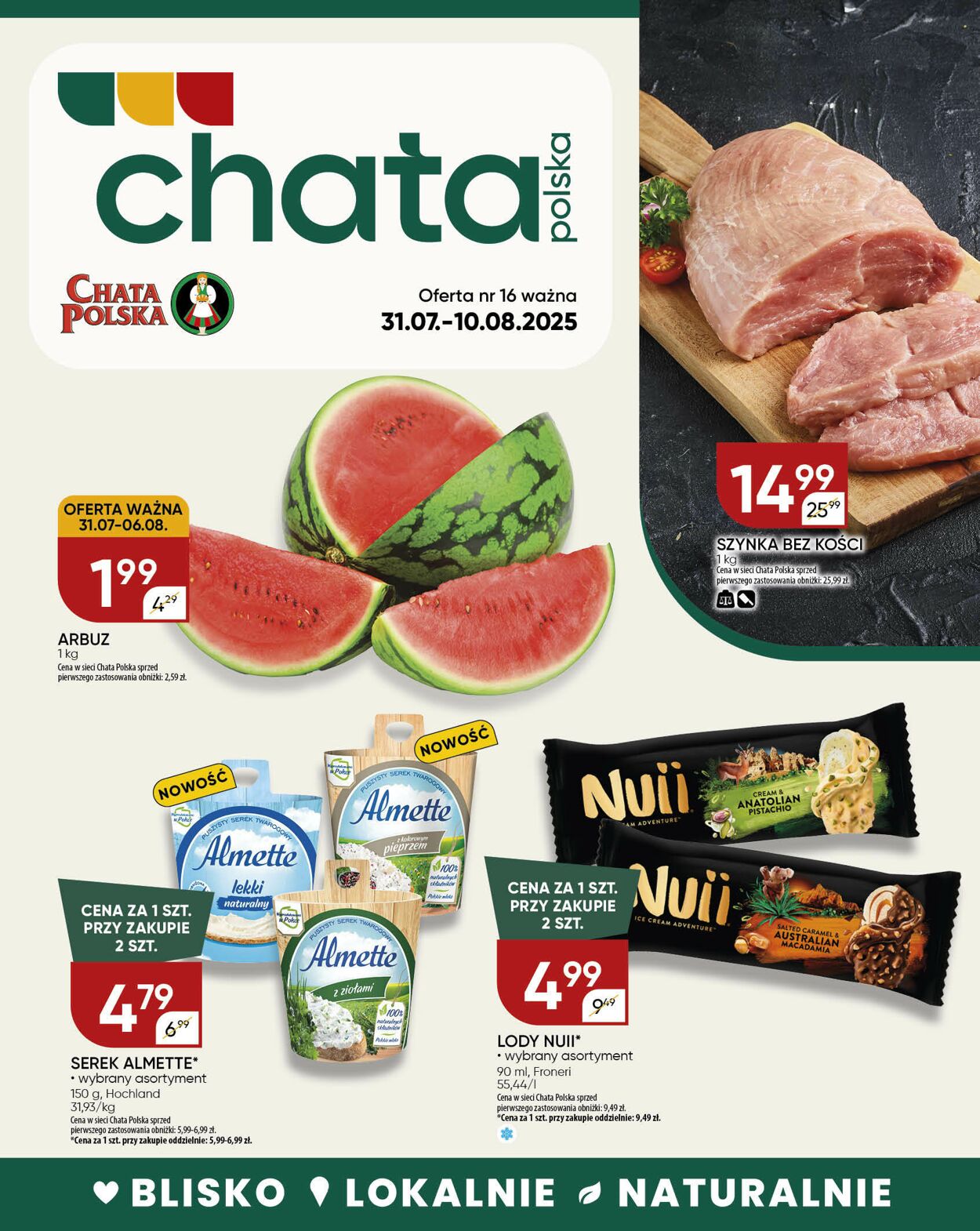 Gazetka Chata Polska 31.07.2025 - 10.08.2025
