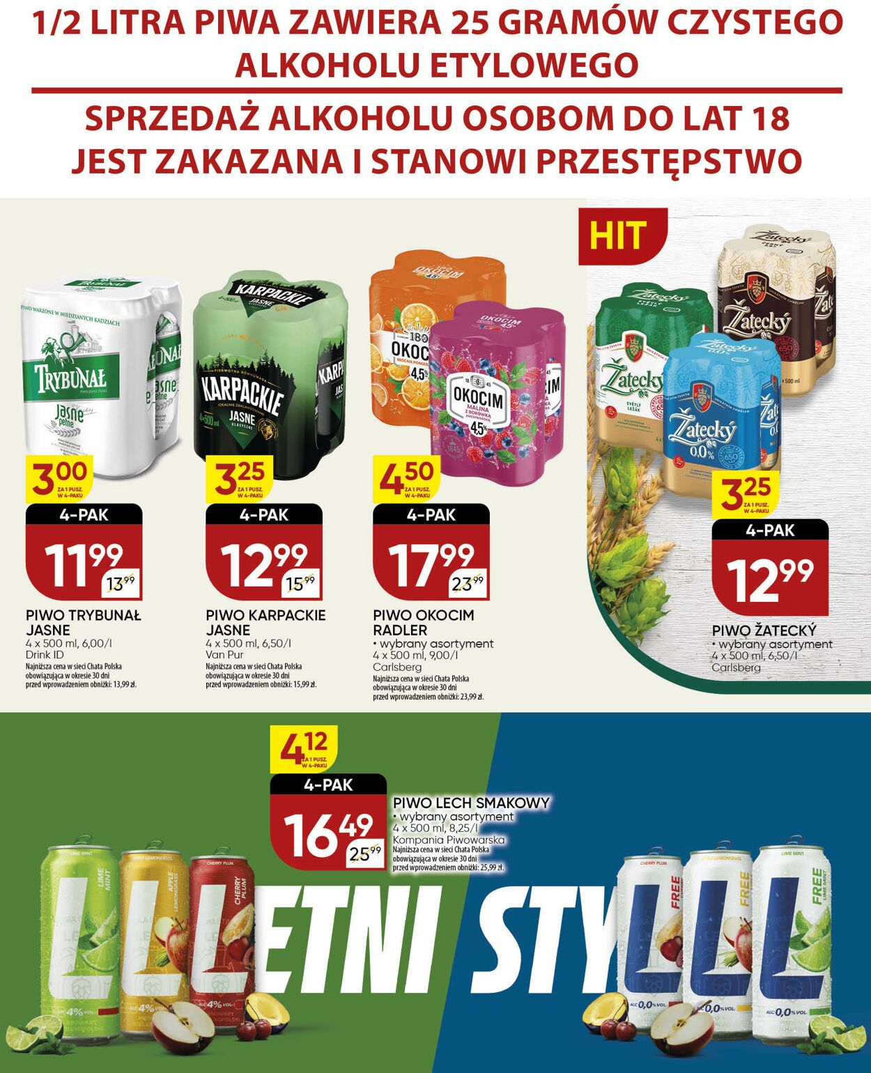 Gazetka Chata Polska 31.07.2025 - 10.08.2025