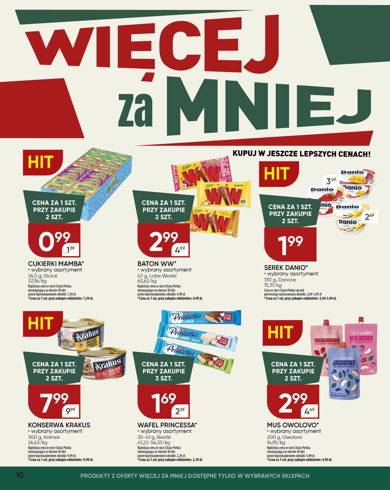 Gazetka Chata Polska 31.07.2025 - 10.08.2025