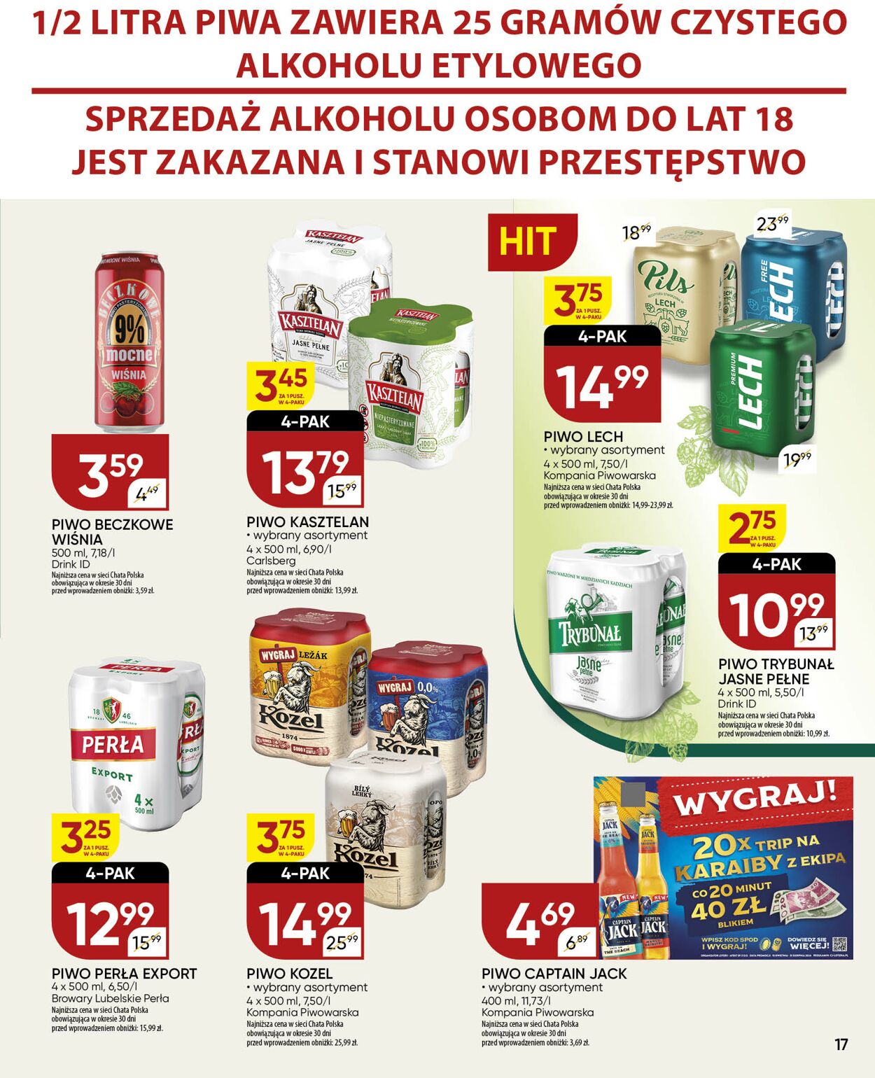 Gazetka Chata Polska 01.08.2024 - 11.08.2024