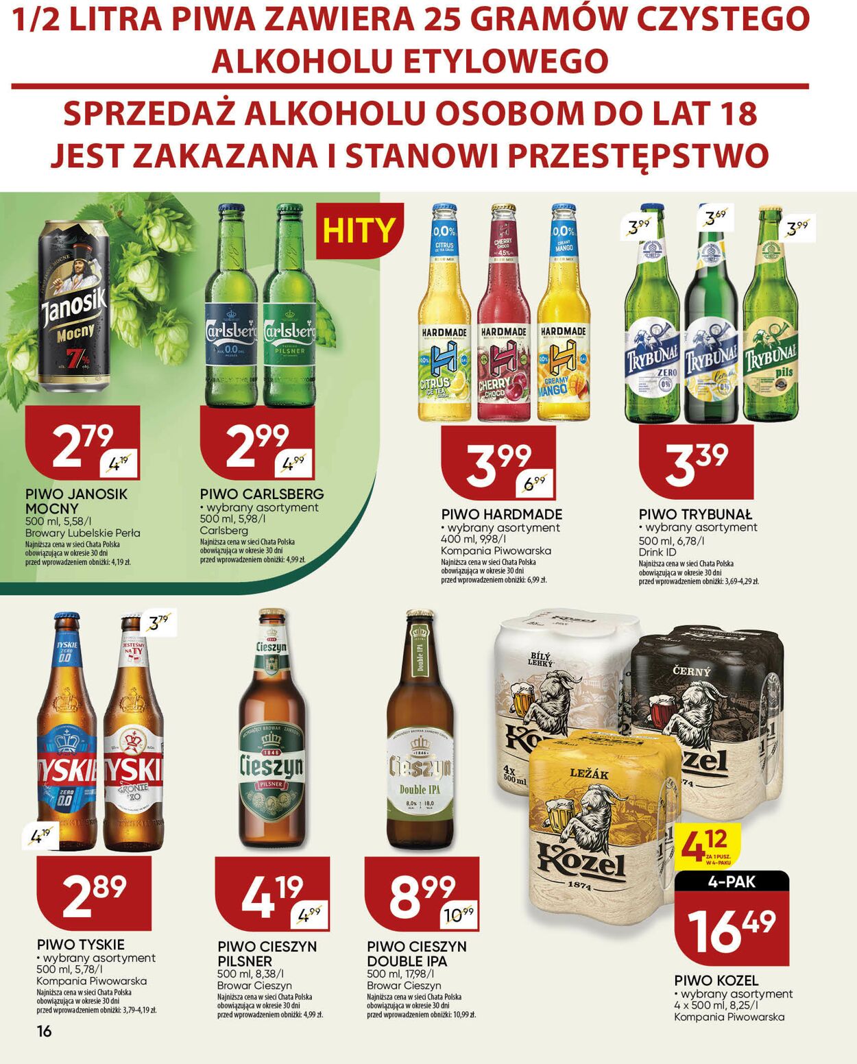 Gazetka Chata Polska 06.11.2025 - 16.11.2025