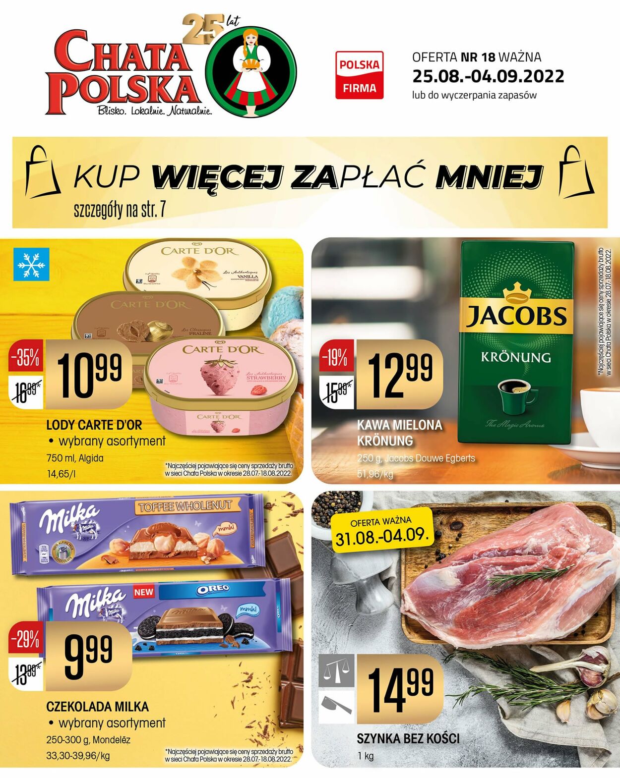 Gazetka Chata Polska 25.08.2022 - 04.09.2022