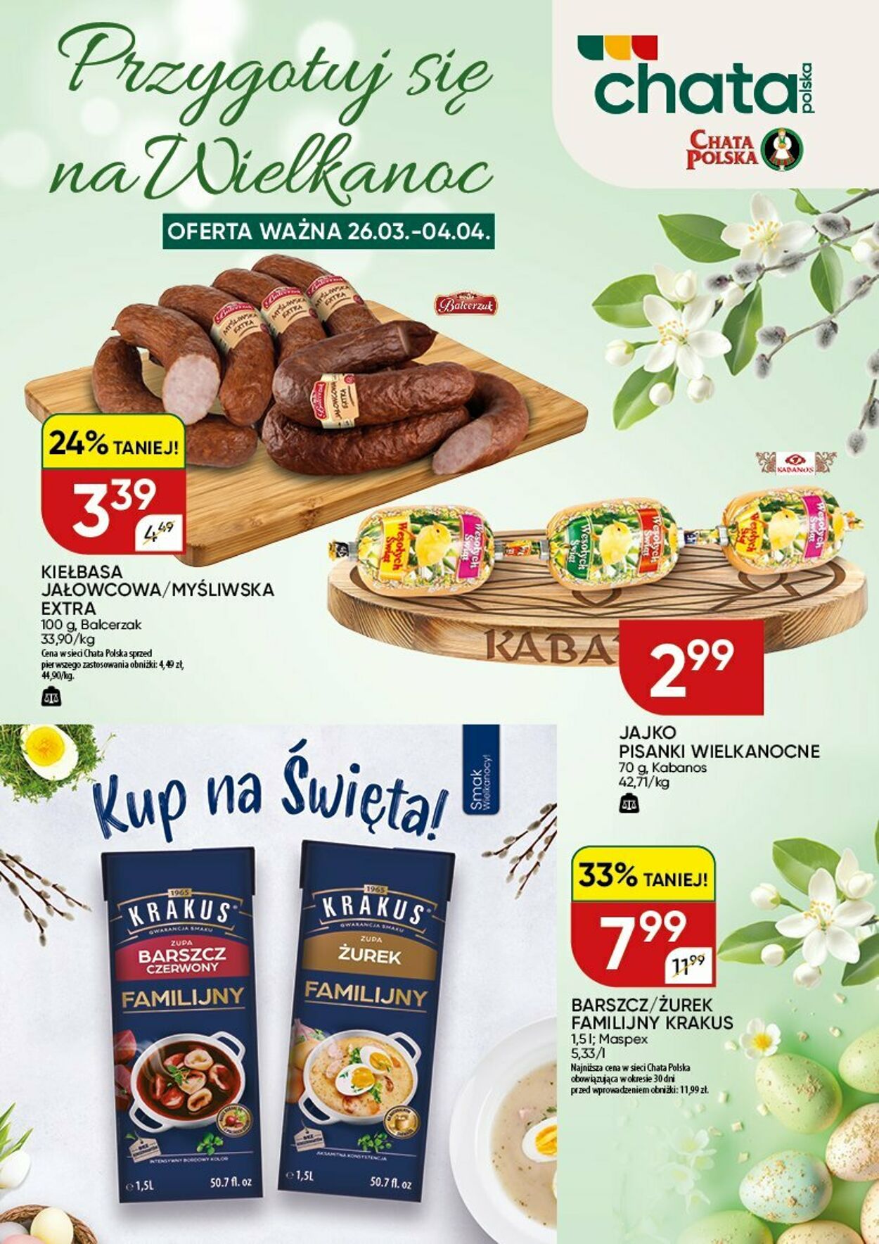 Gazetka Chata Polska 25.03.2026 - 02.04.2026
