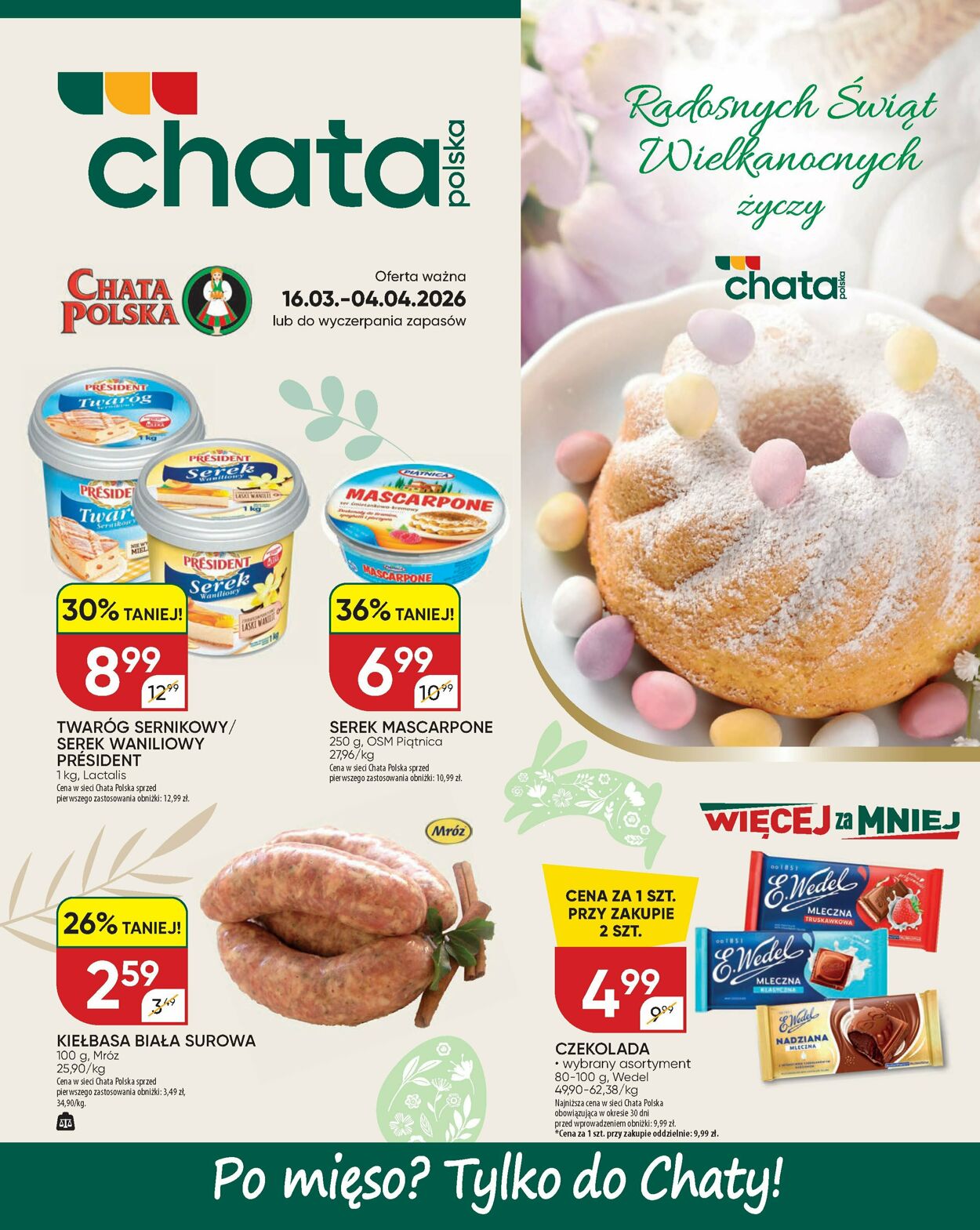 Gazetka Chata Polska 25.03.2026 - 02.04.2026