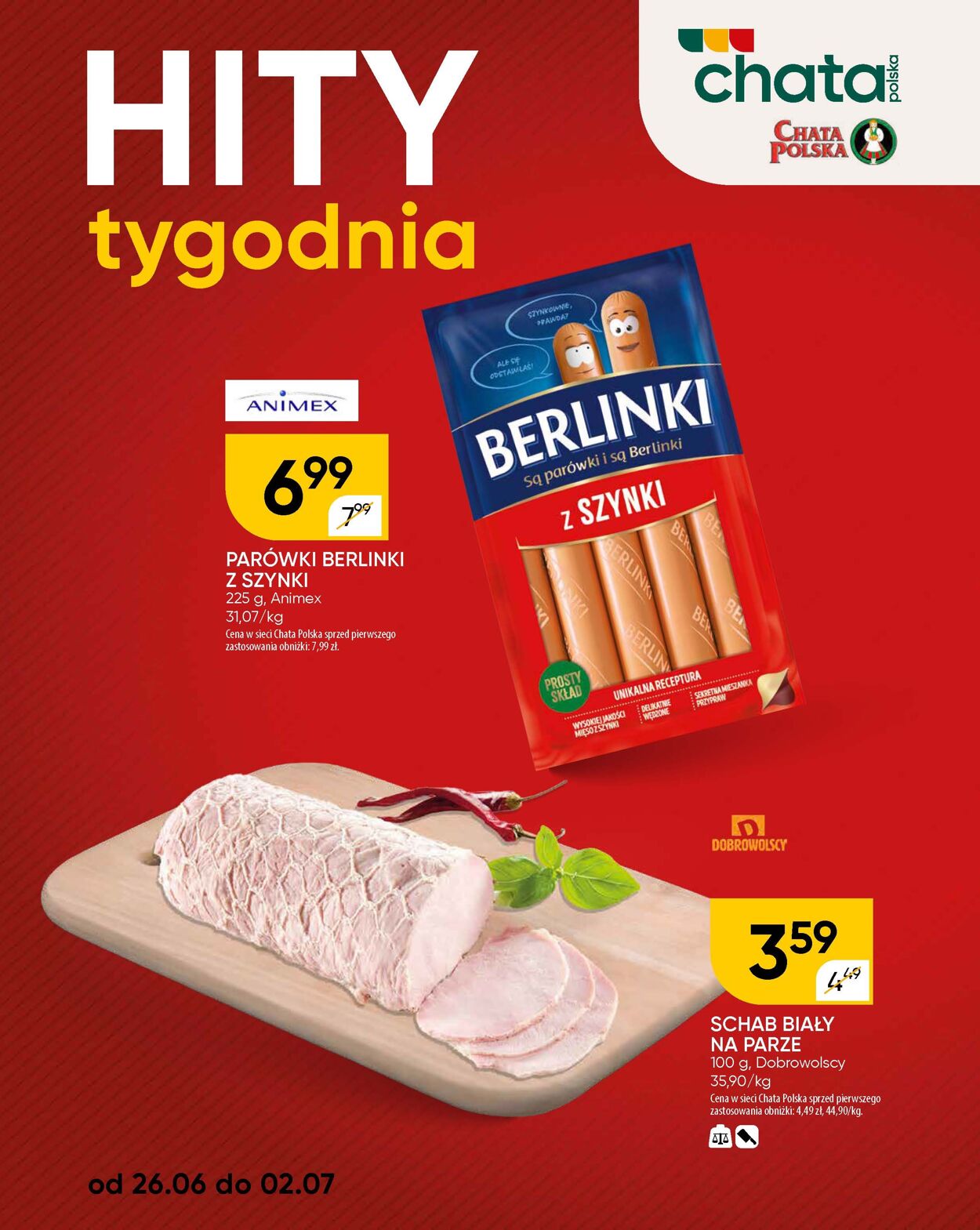 Gazetka Chata Polska 26.06.2025 - 02.07.2025