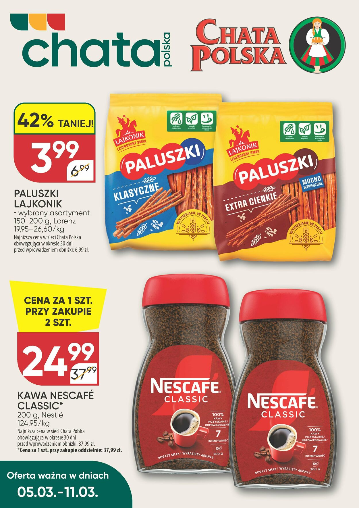Gazetka Chata Polska 05.03.2026 - 13.03.2026